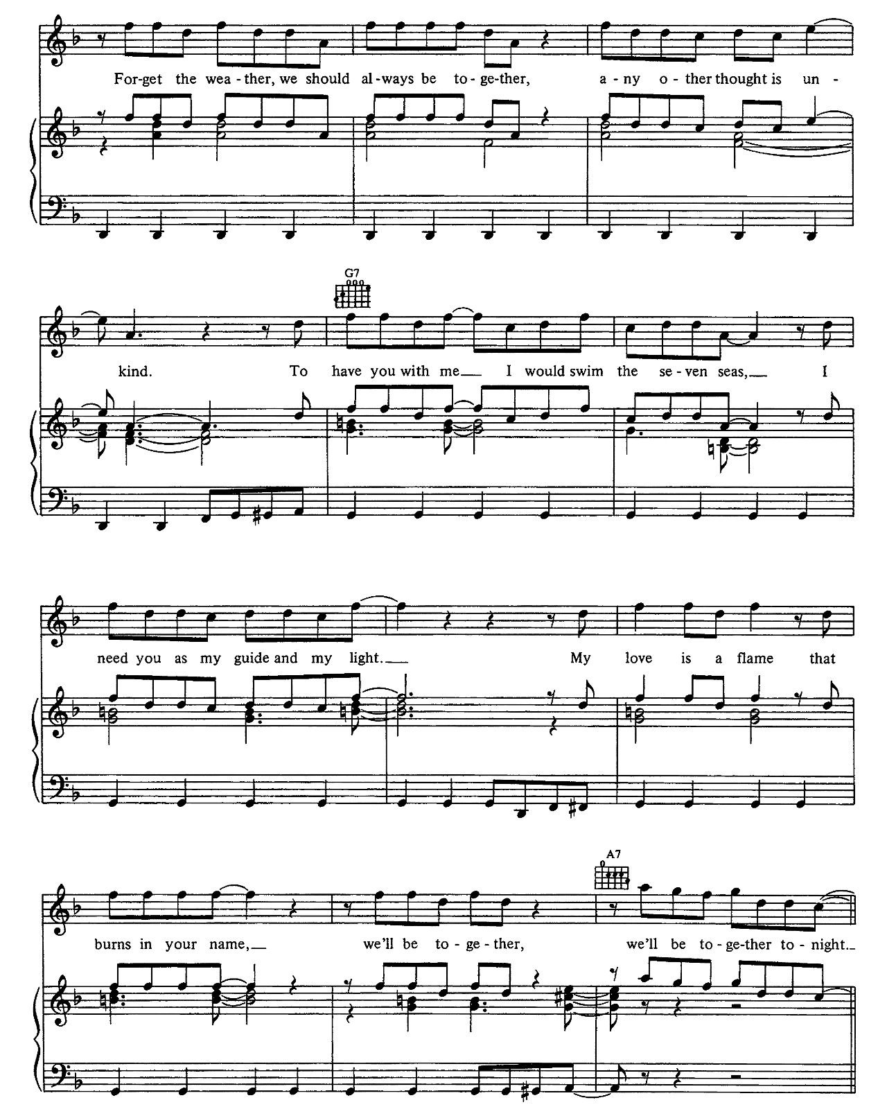 We'll Be Together sheet music 2