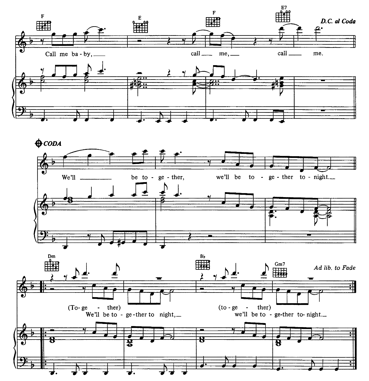 We'll Be Together sheet music 4