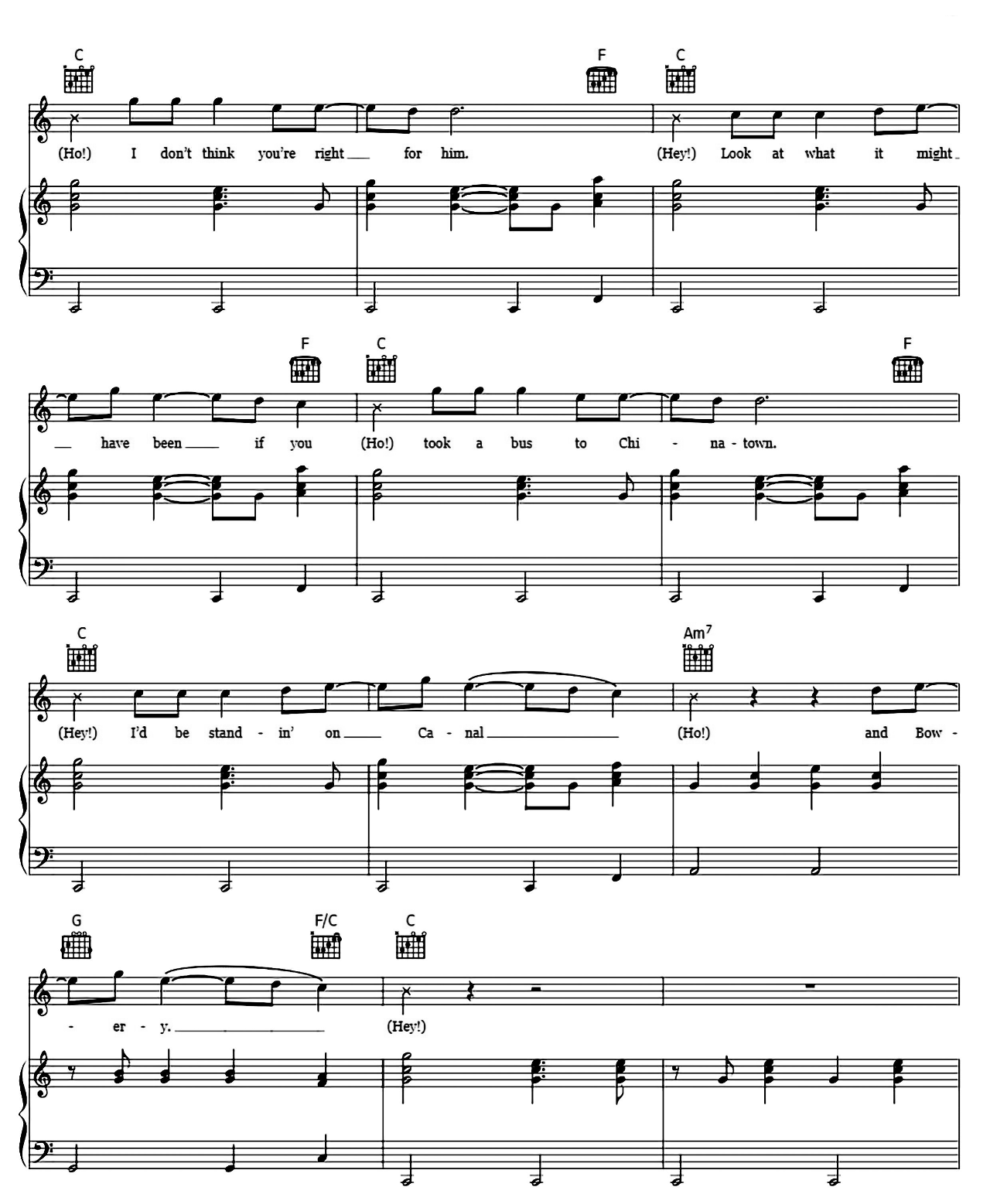 Ho Hey sheet music 5