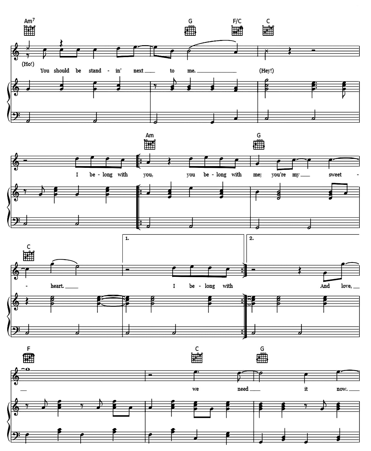 Ho Hey sheet music 6