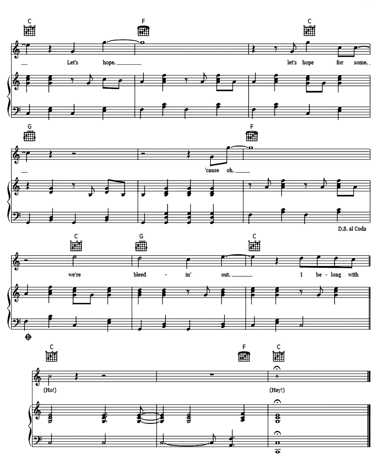 Ho Hey sheet music 7