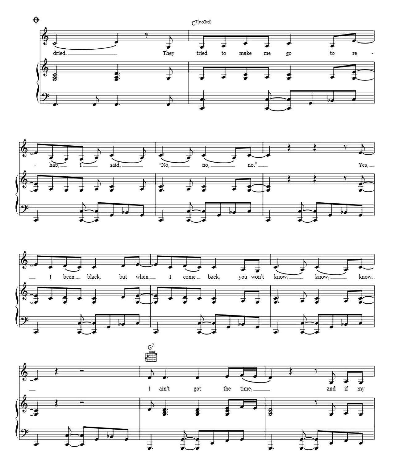 Rehab sheet music 6