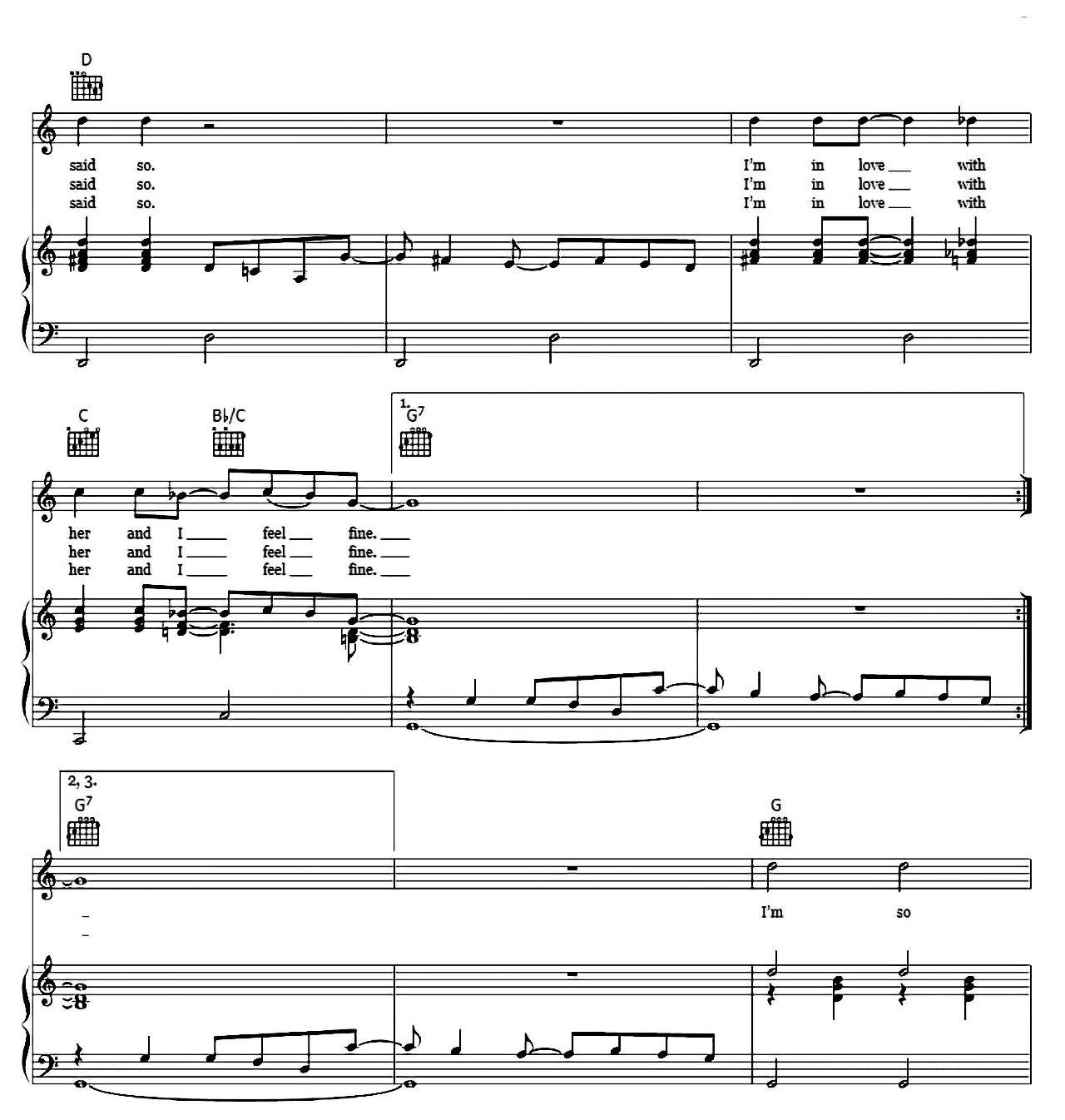 I Feel Fine sheet music 2