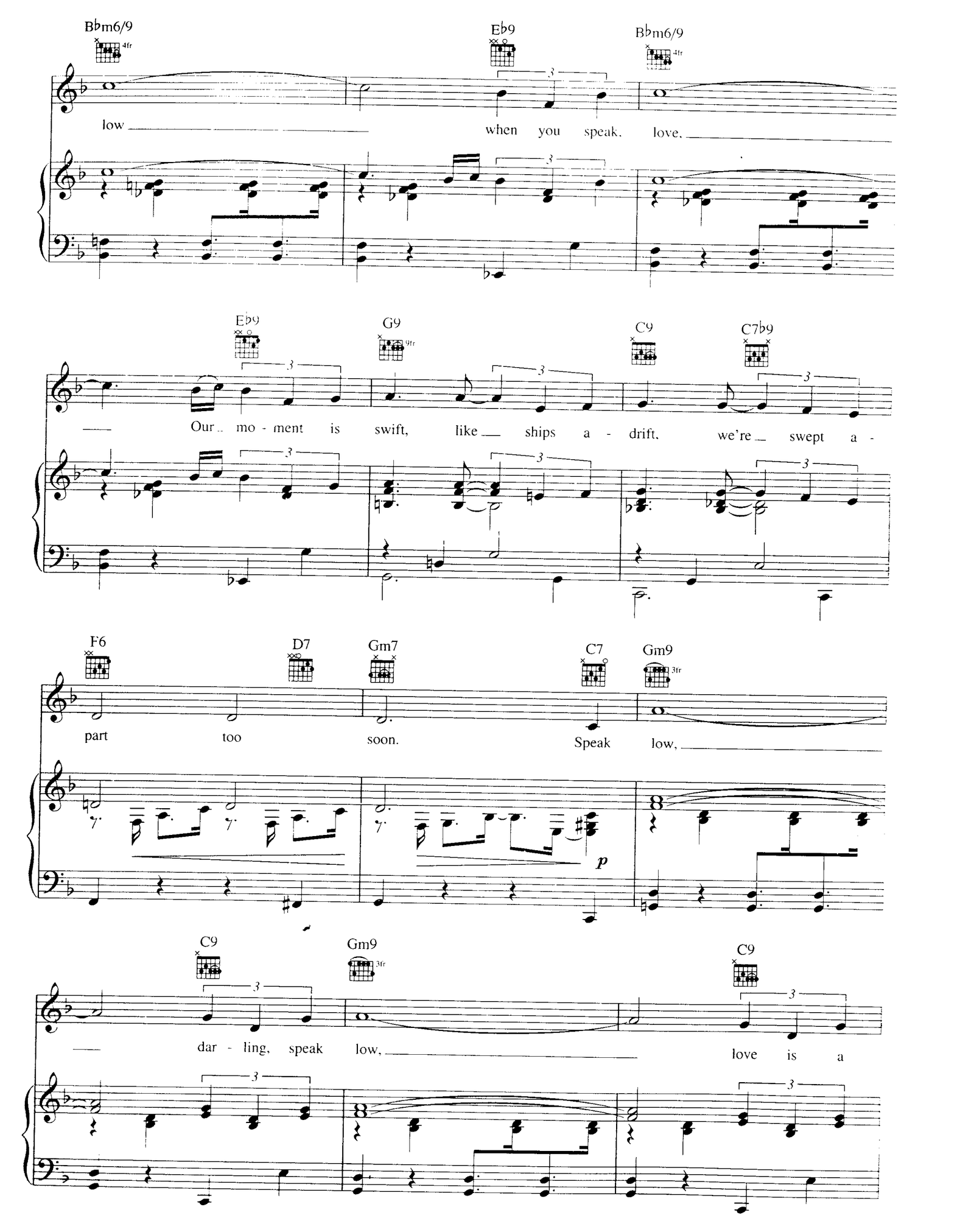 Speak Low sheet music 2