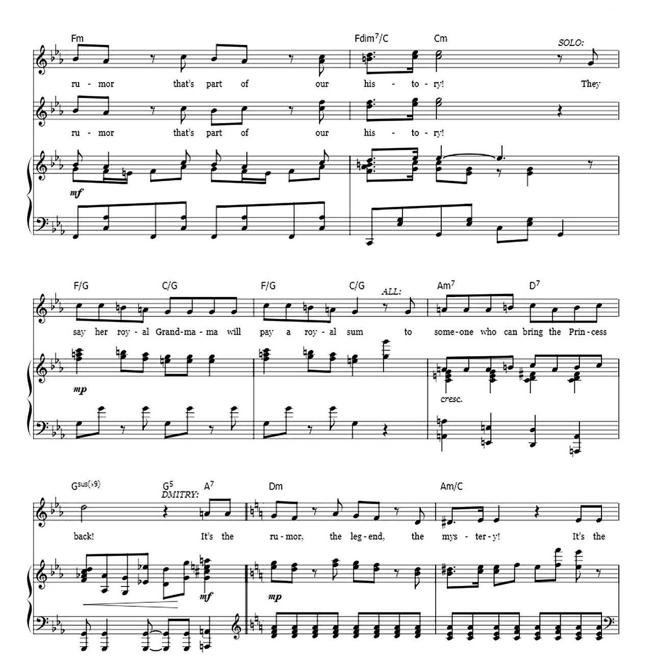 A Rumor In St Petersburg sheet music 6