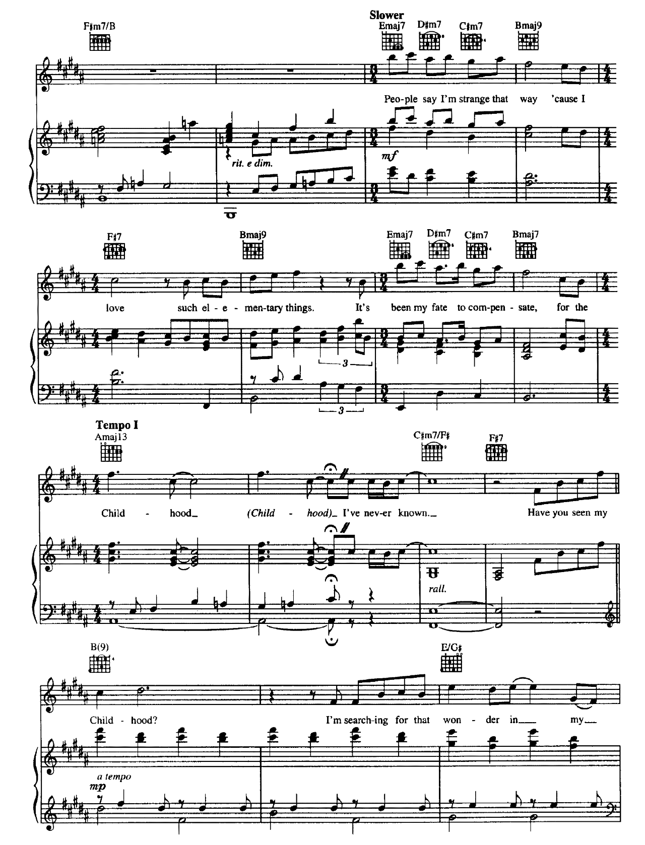 Childhood sheet music 5