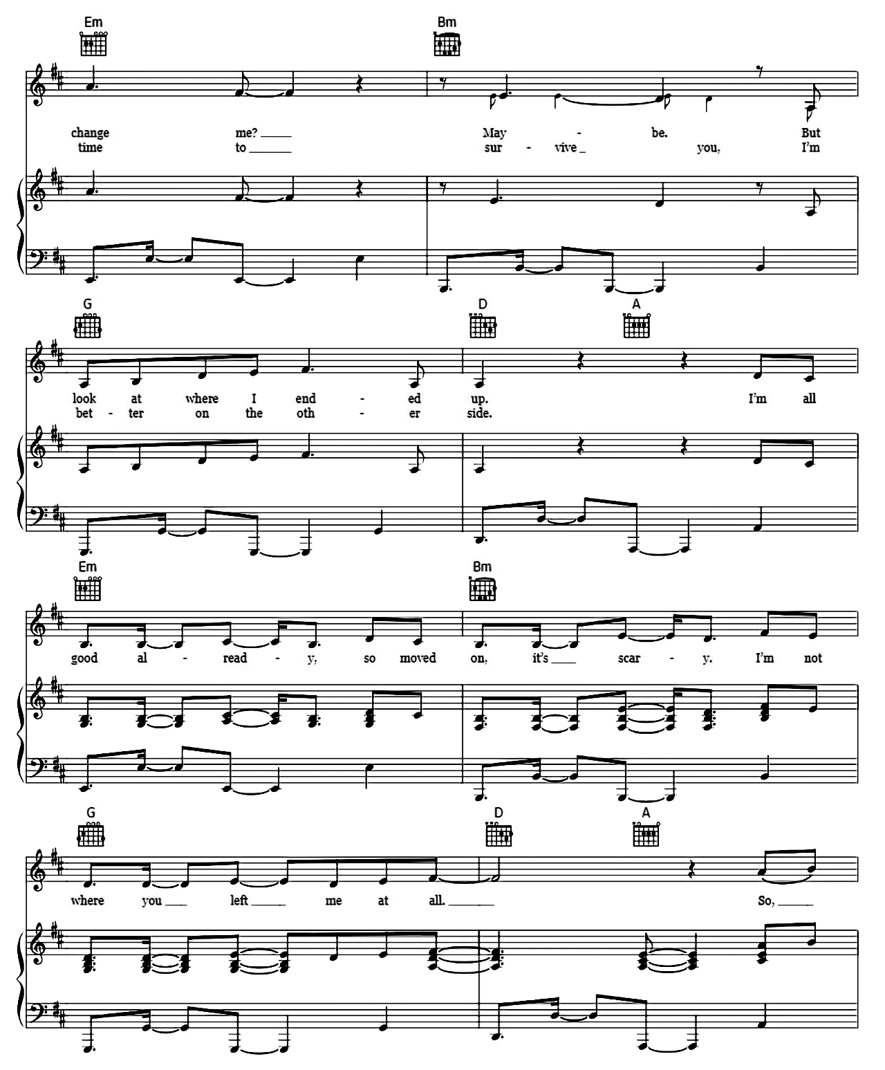 Don't Start Now sheet music 2