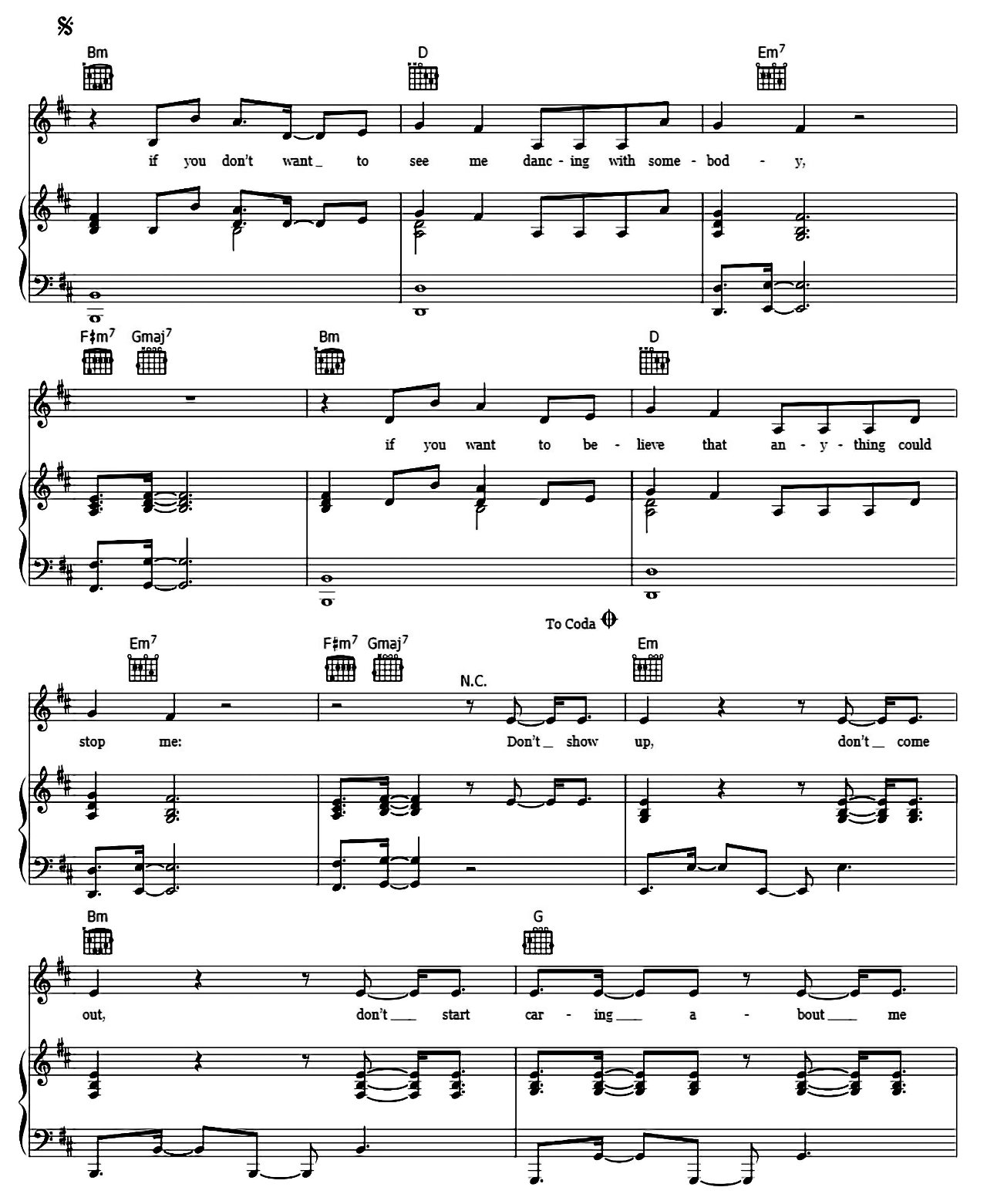 Don't Start Now sheet music 3