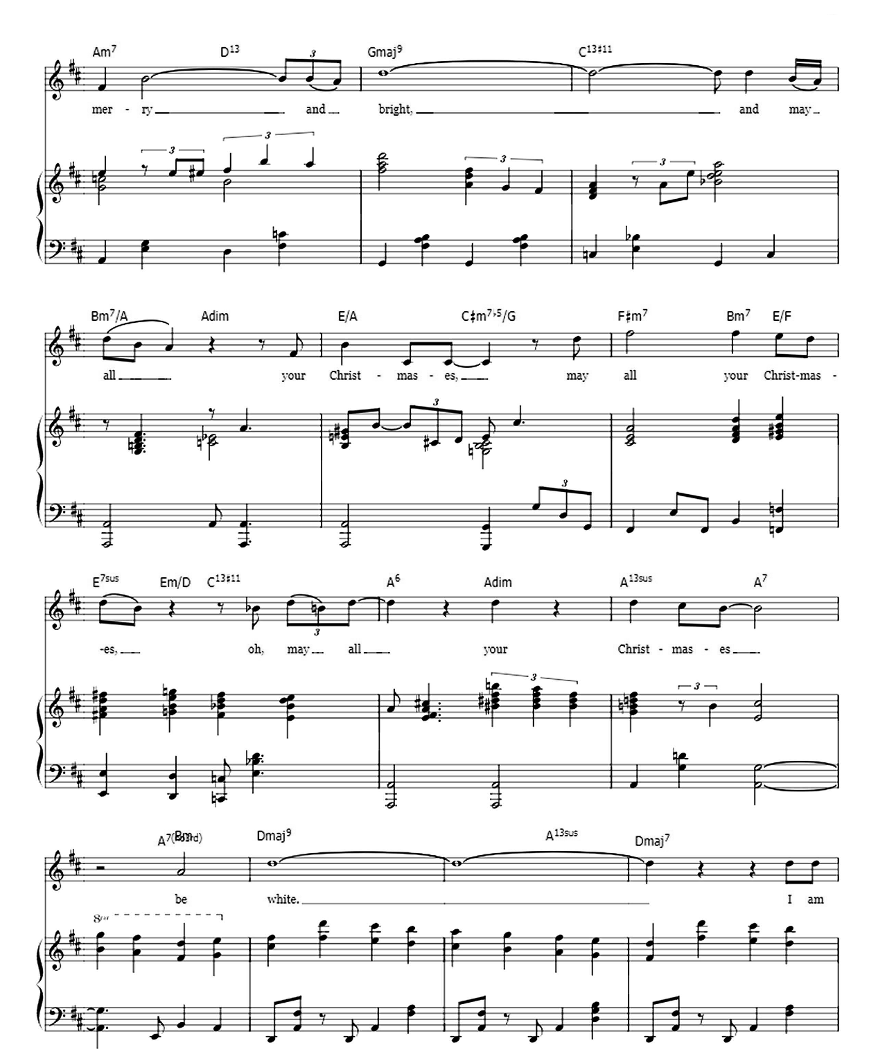 White Christmas sheet music 6
