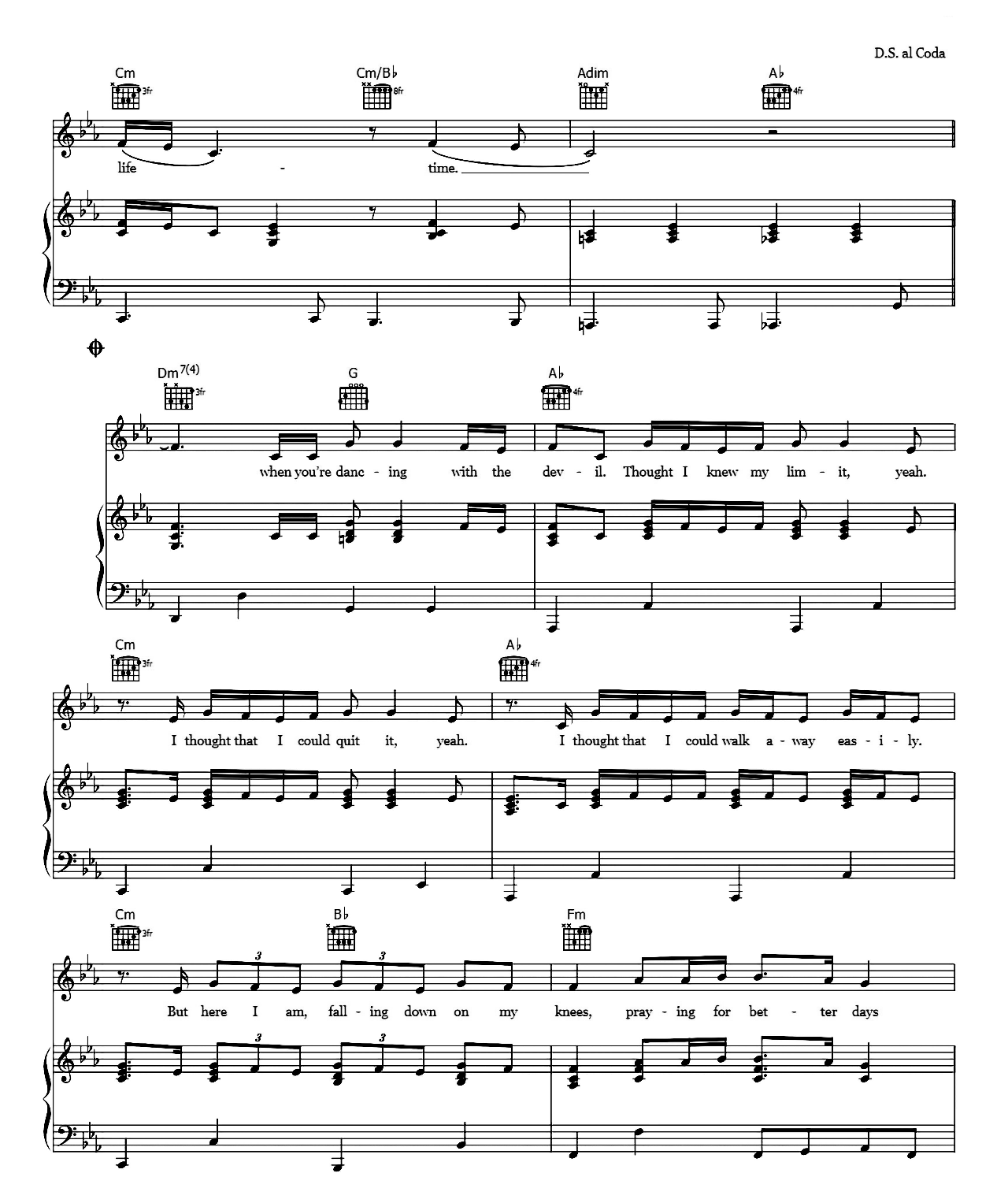 Dancing With The Devil sheet music 5