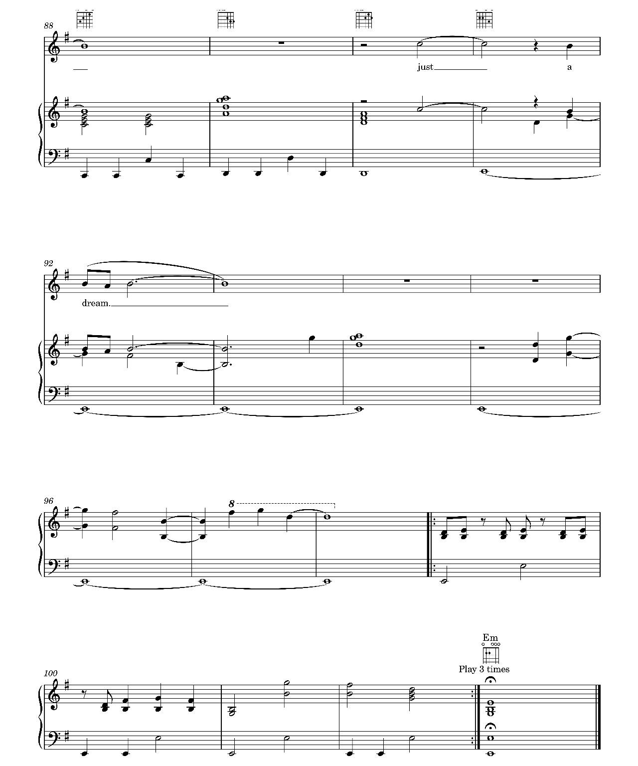 Just A Dream sheet music 8