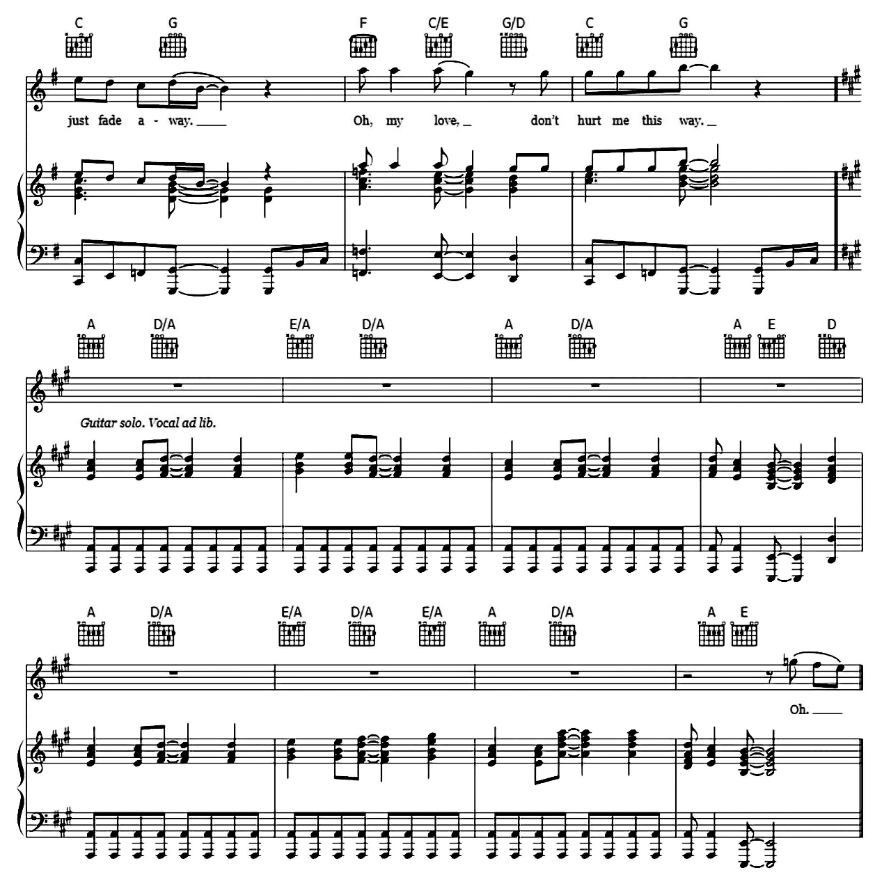 Let Me In Your Heart Again sheet music 4