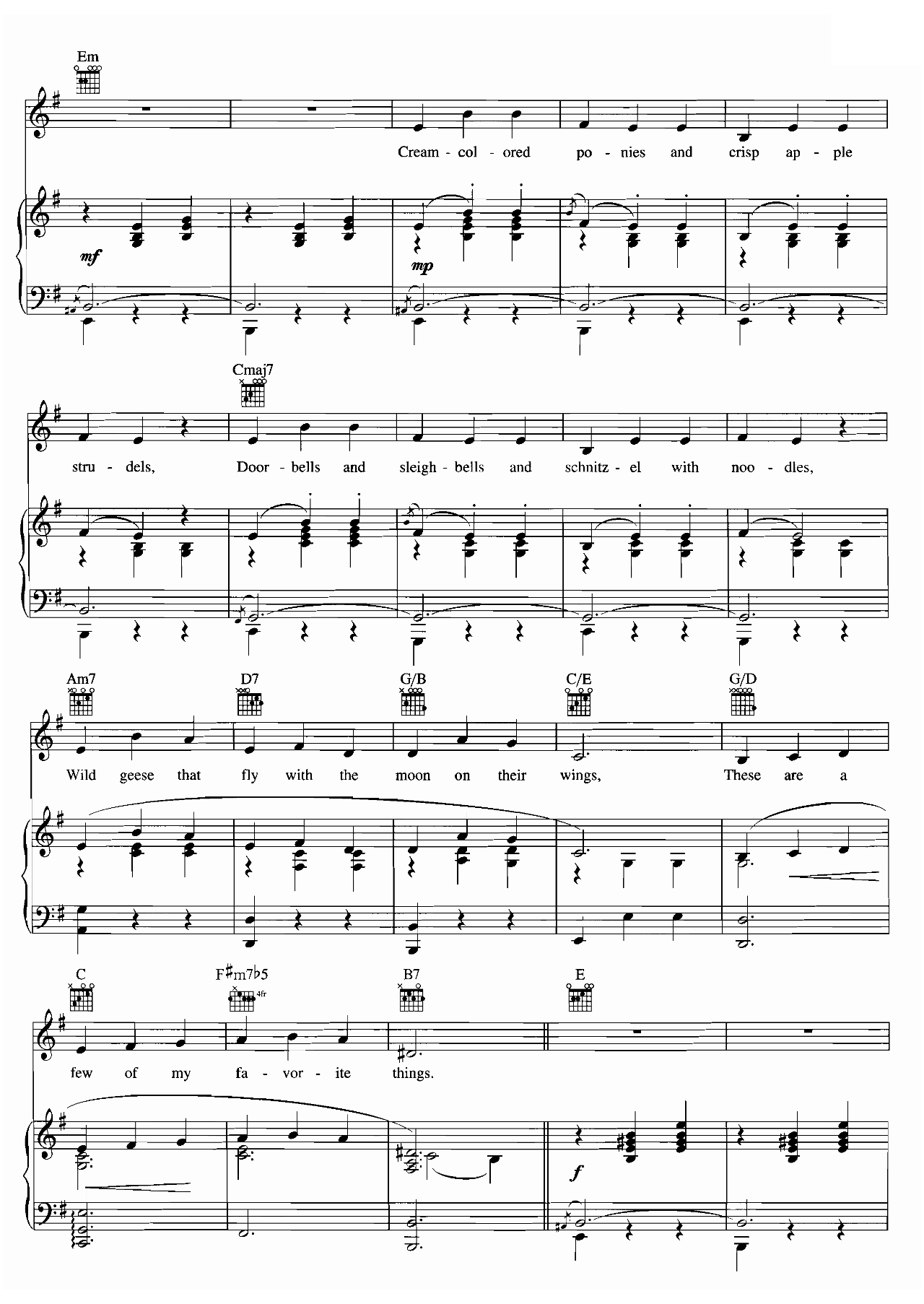 My Favorite Things (from The Sound Of Music) sheet music 2