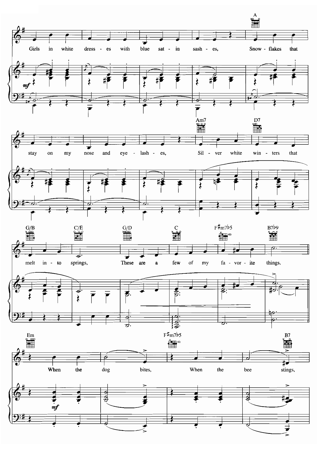 My Favorite Things (from The Sound Of Music) sheet music 3
