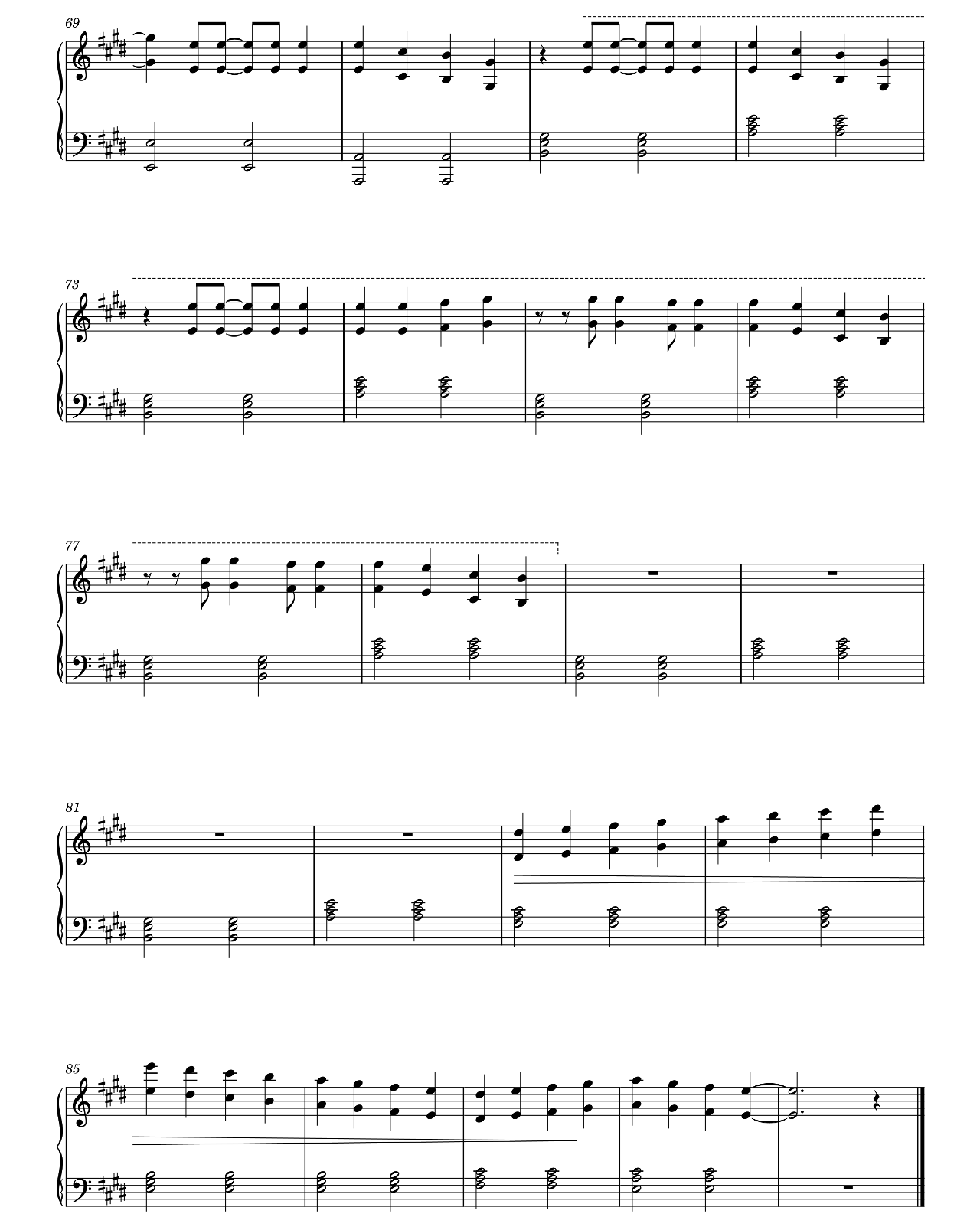 Donna sheet music 4