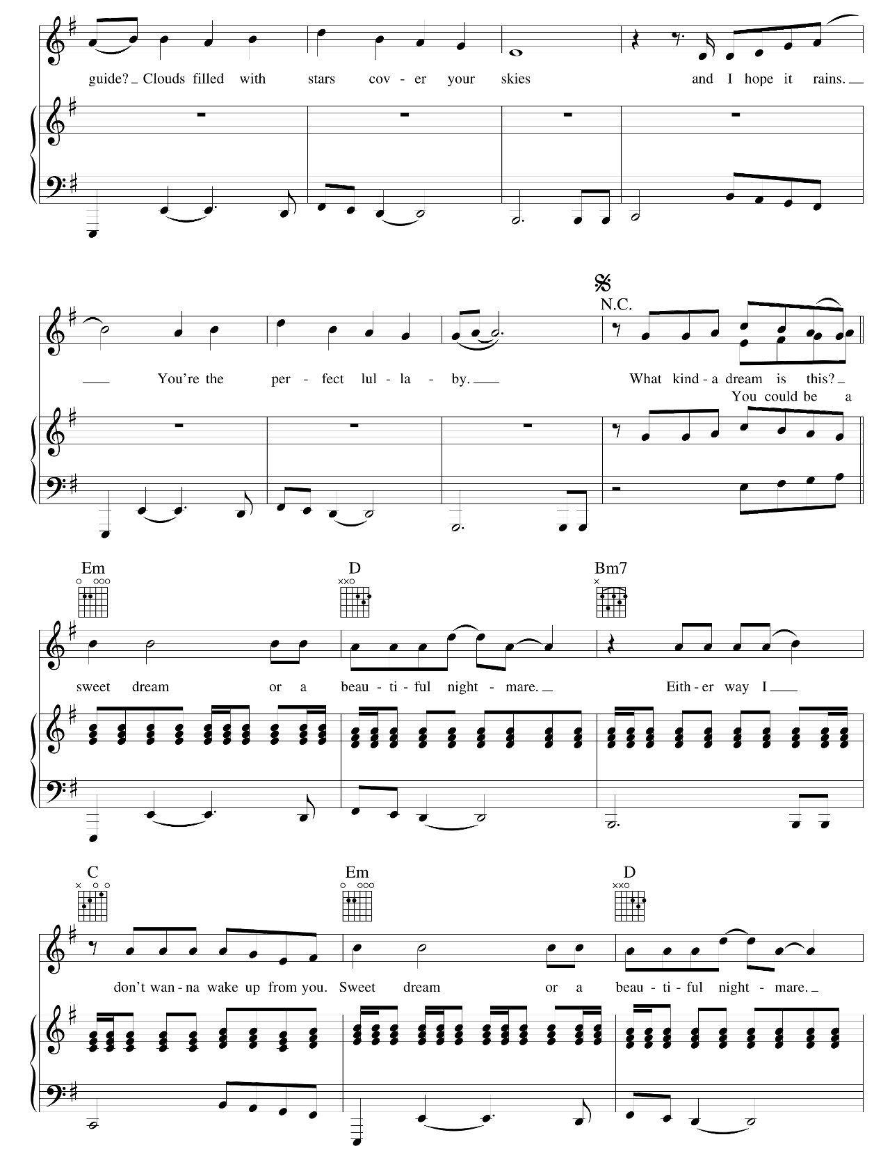 Sweet Dreams sheet music 2