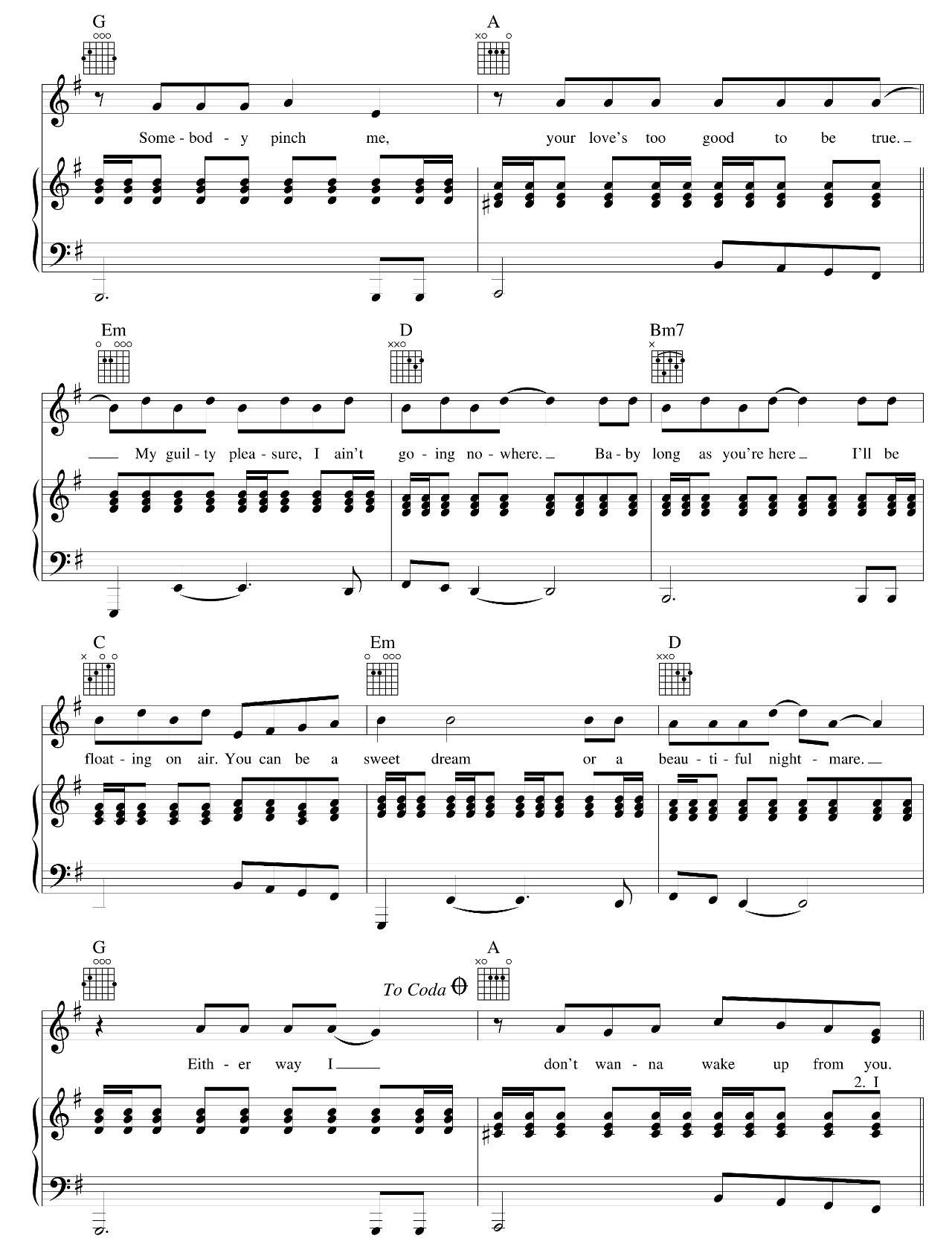 Sweet Dreams sheet music 3