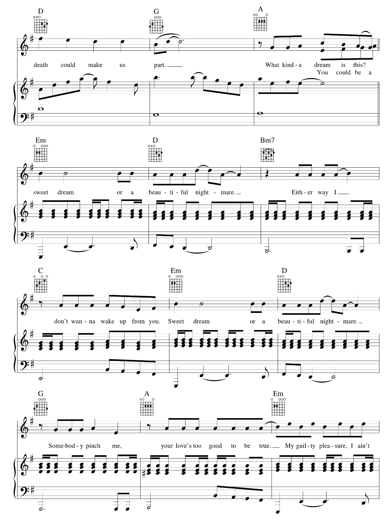 Sweet Dreams sheet music 6