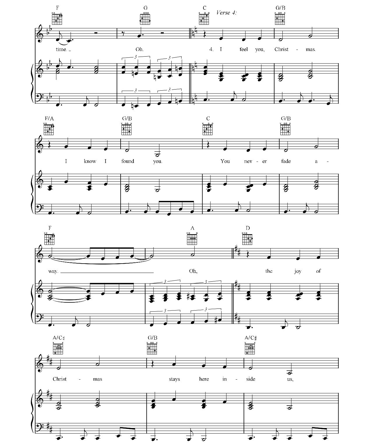 Where Are You Christmas sheet music 5