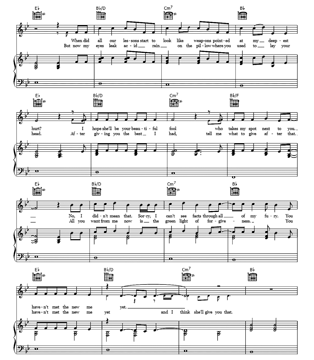 Happiness sheet music 4