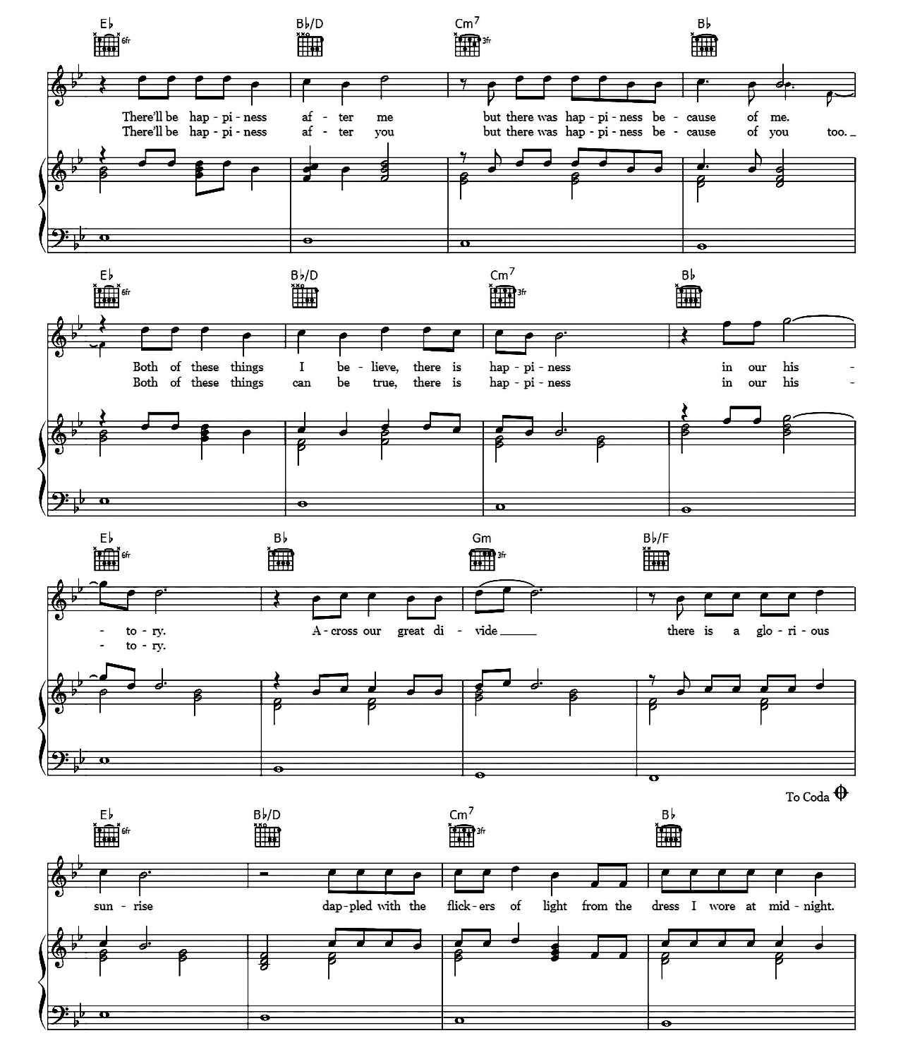 Happiness sheet music 5