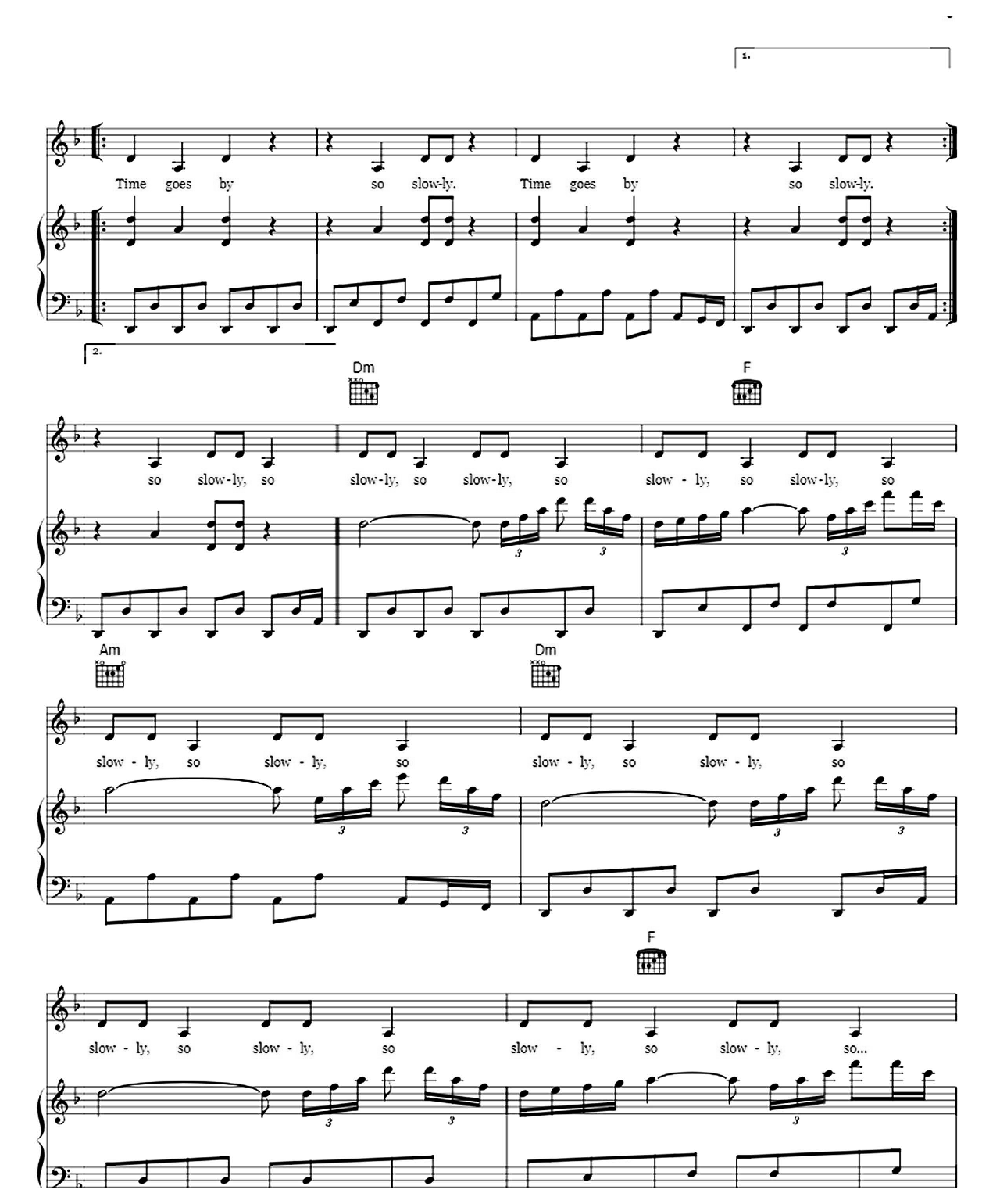 Hung Up sheet music 8