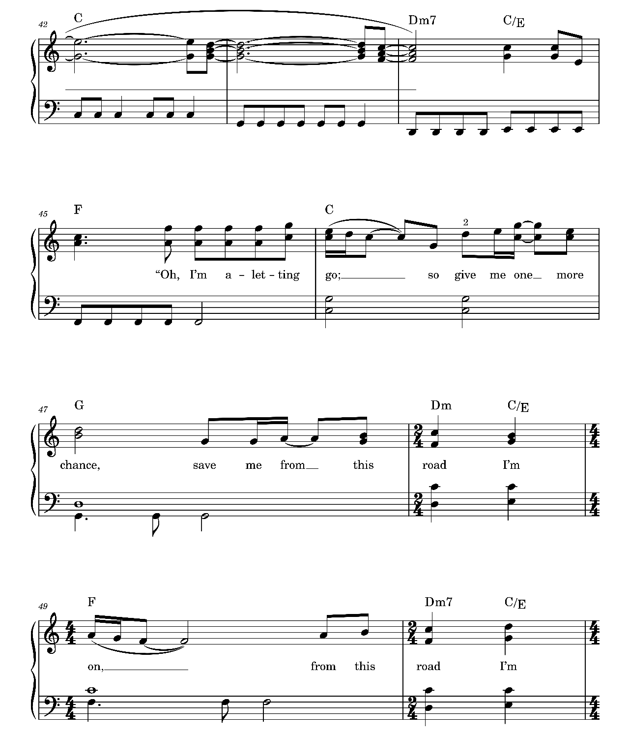 Jesus Take The Wheel sheet music 6