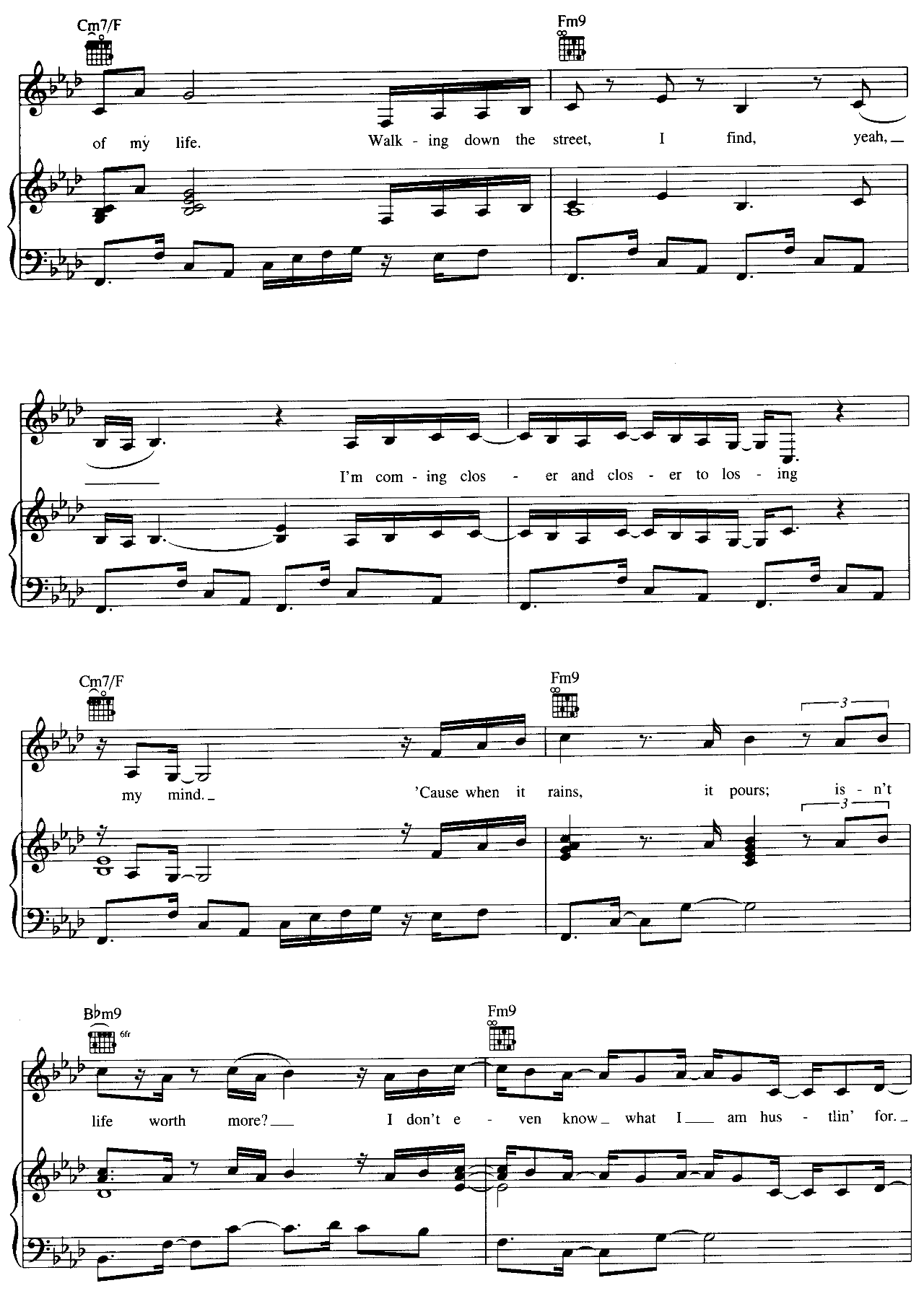 The Life sheet music 3