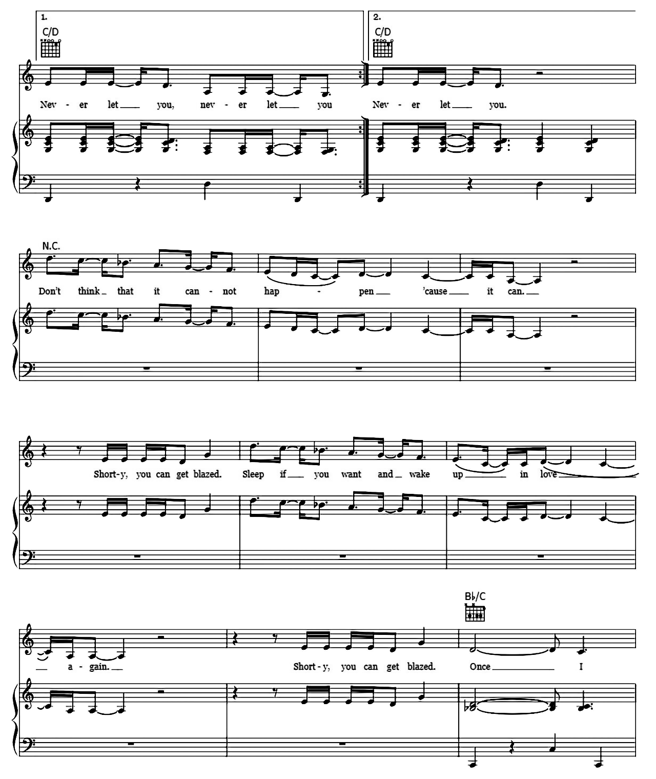 Blazed sheet music 5