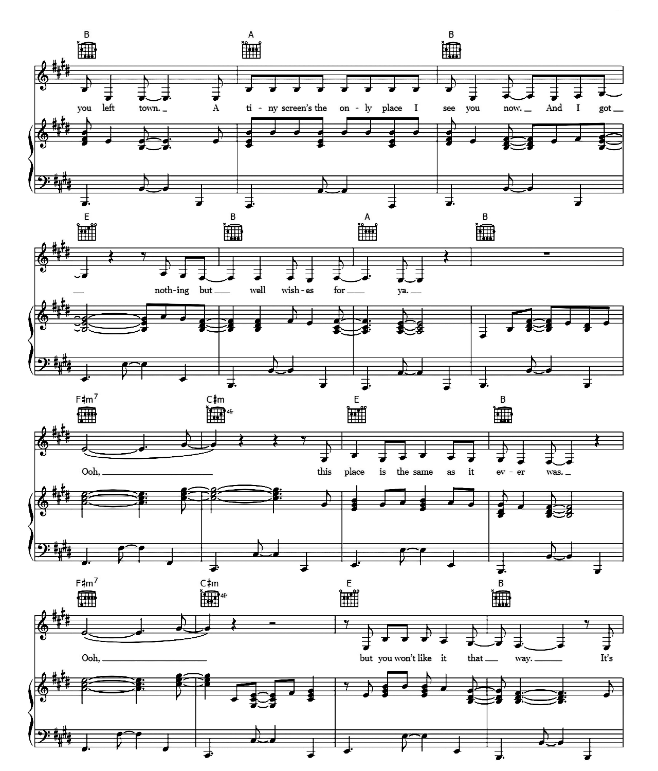 Dorothea sheet music 2