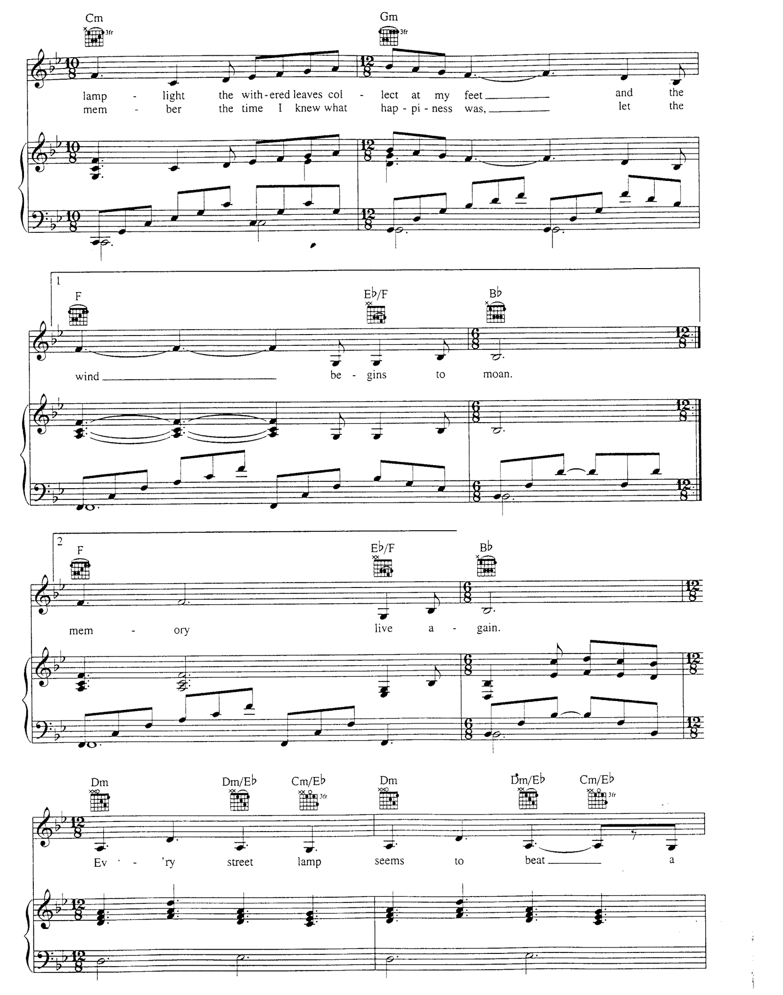 Memory sheet music 2