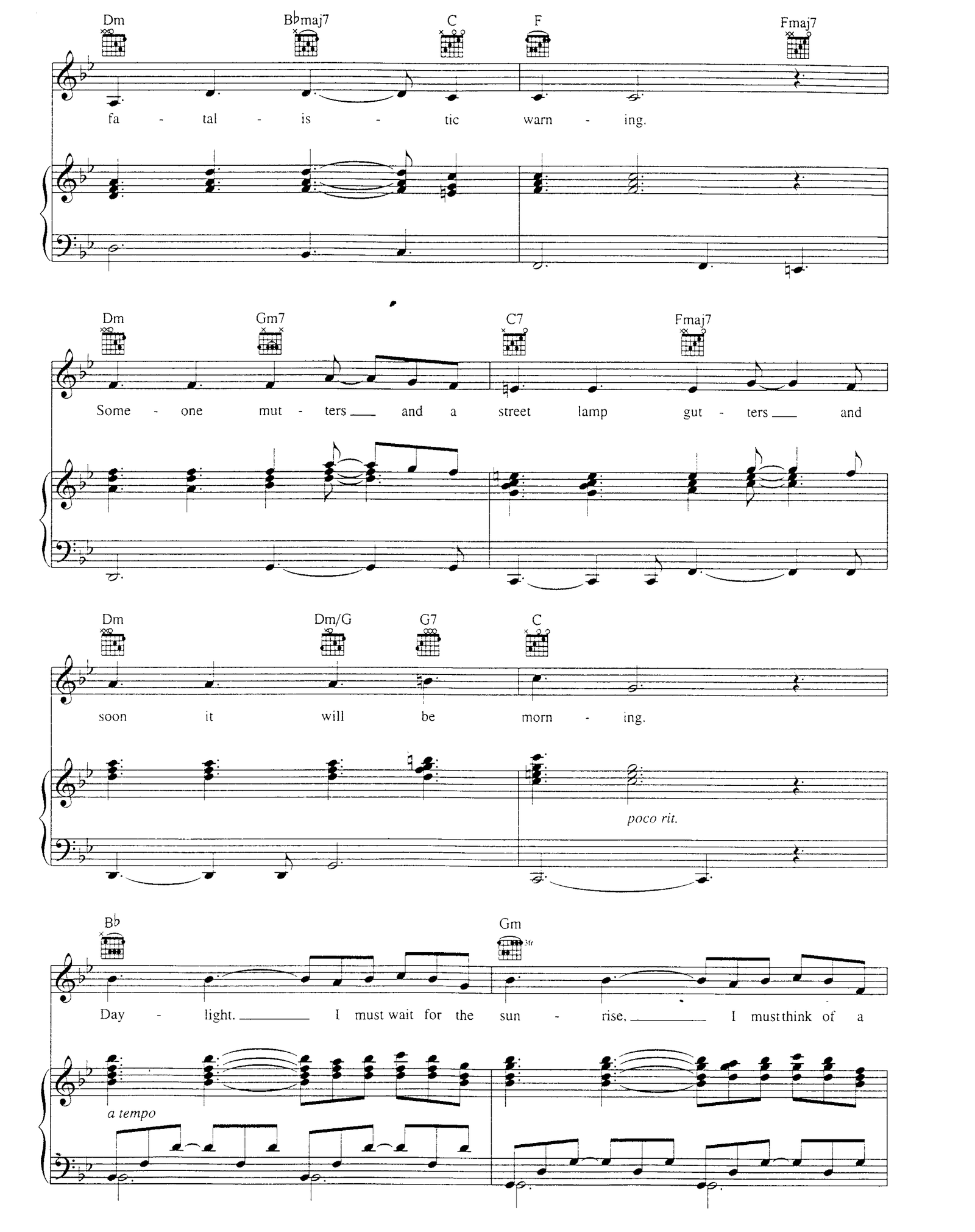 Memory sheet music 3