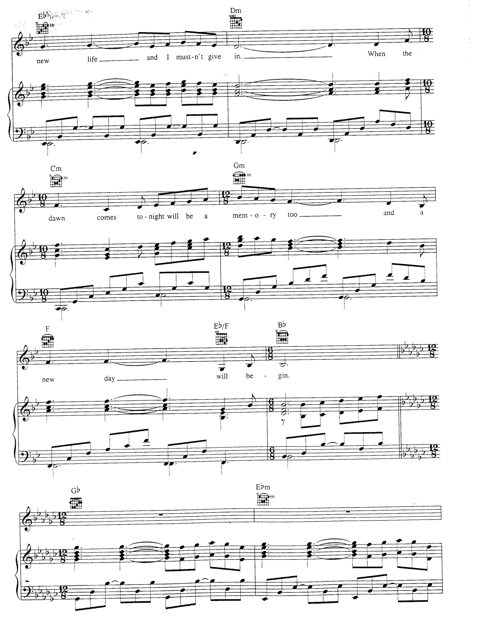 Memory sheet music 4