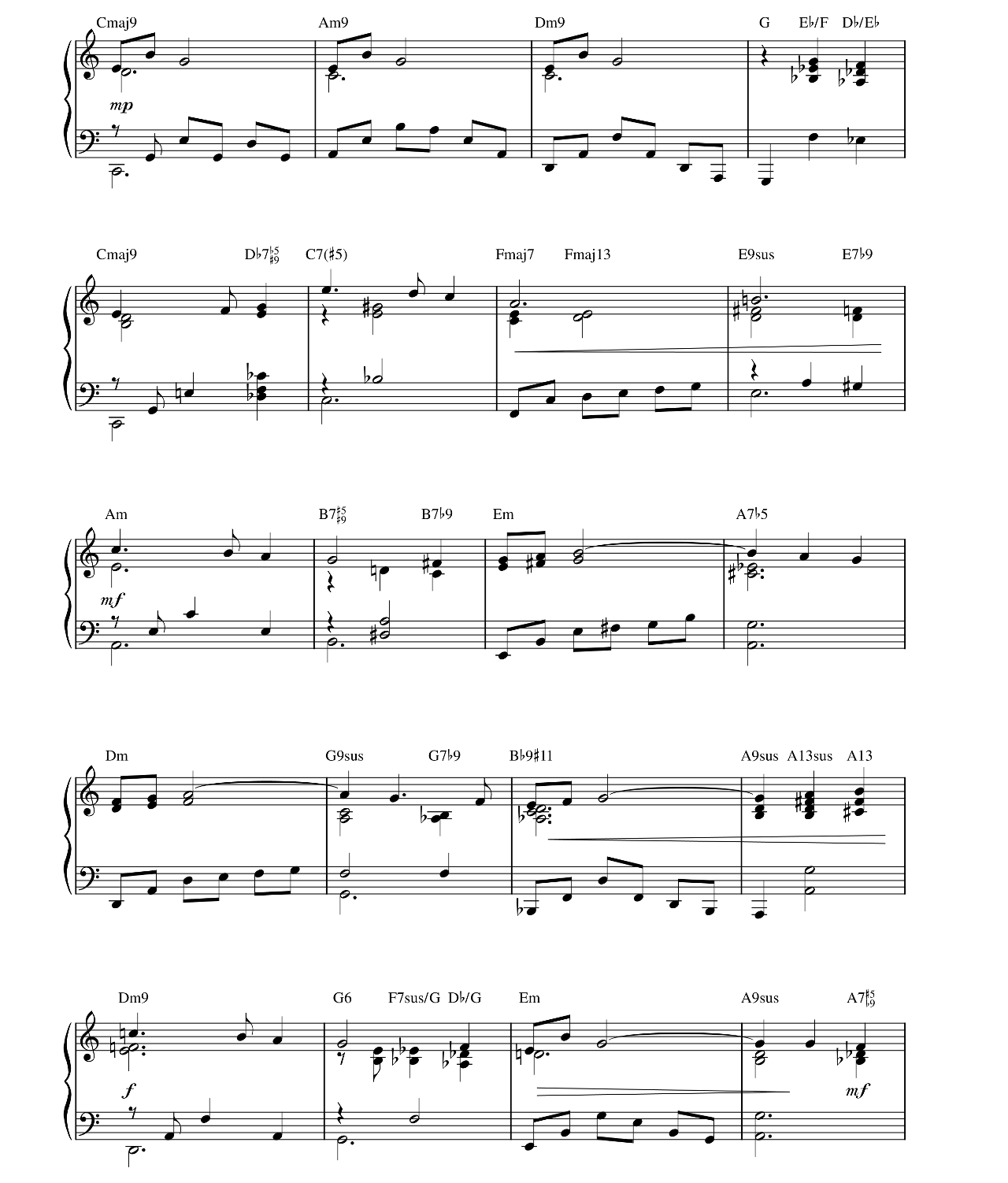 Emily sheet music 2