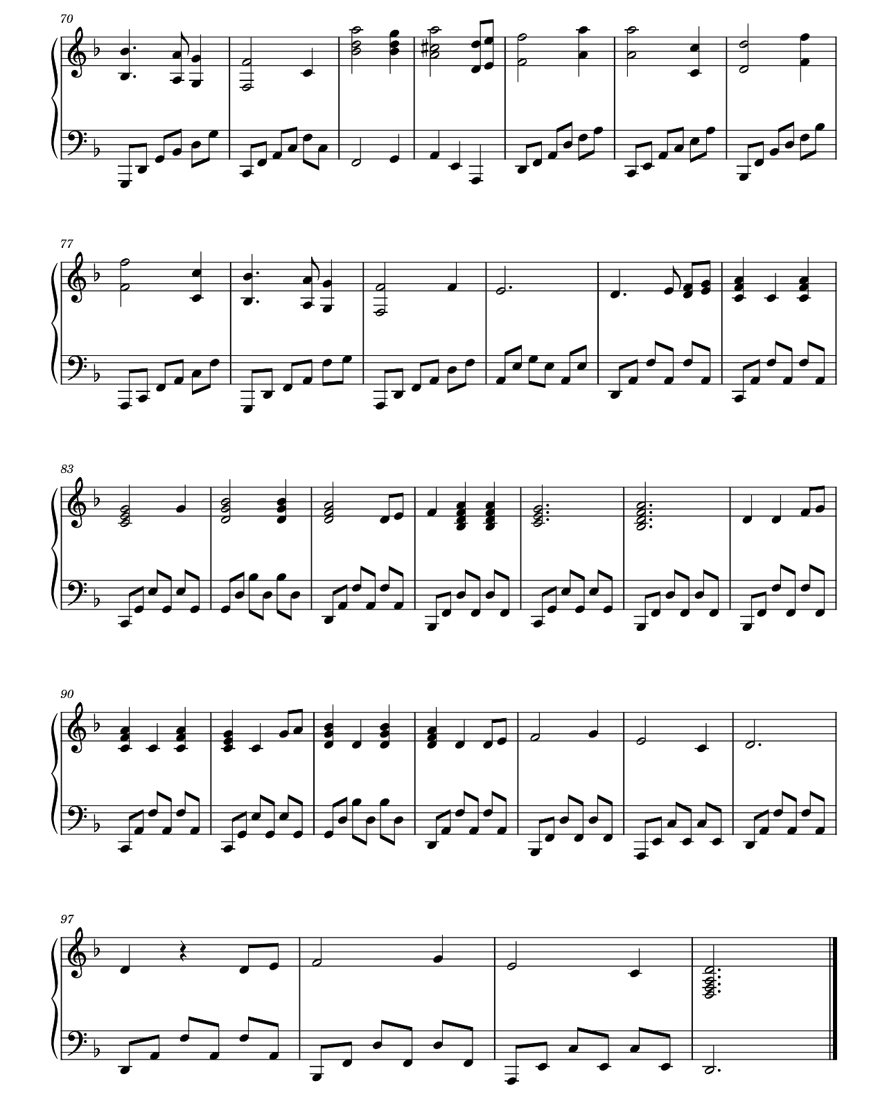 When Winter Comes sheet music 3