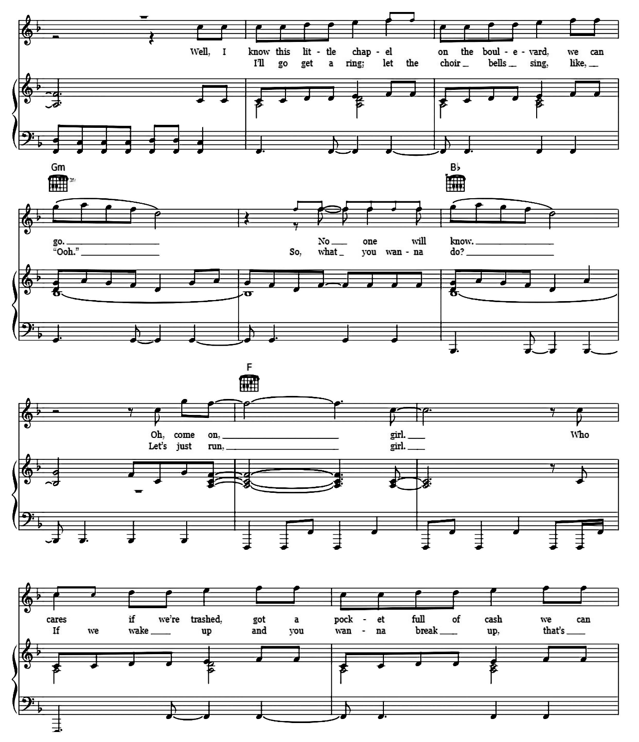 Marry You sheet music 3