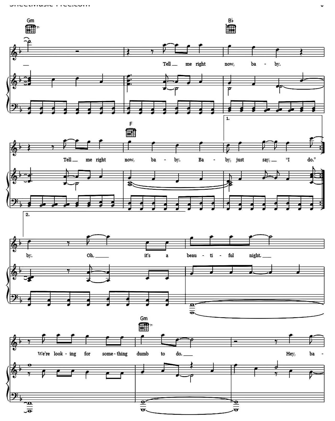 Marry You sheet music 6