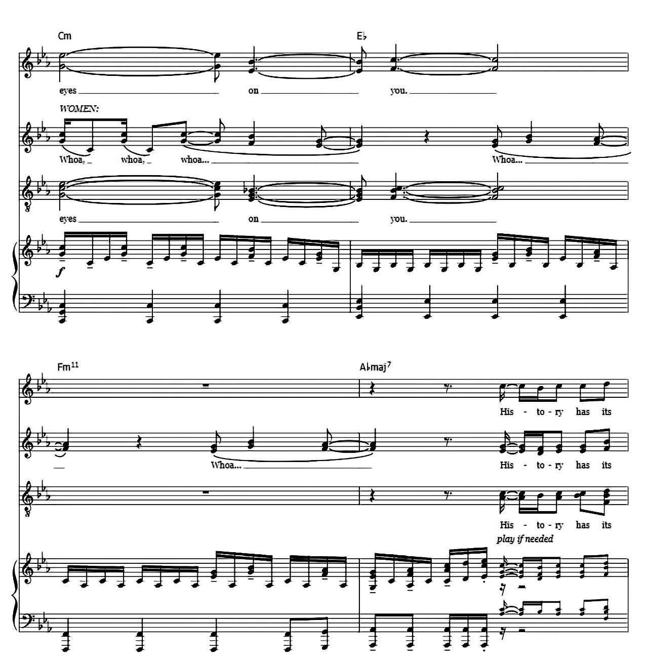 History Has Its Eyes On You (from Hamilton) sheet music 6