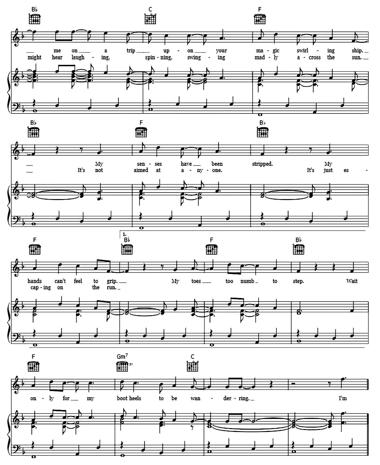 Mr. Tambourine Man sheet music 6