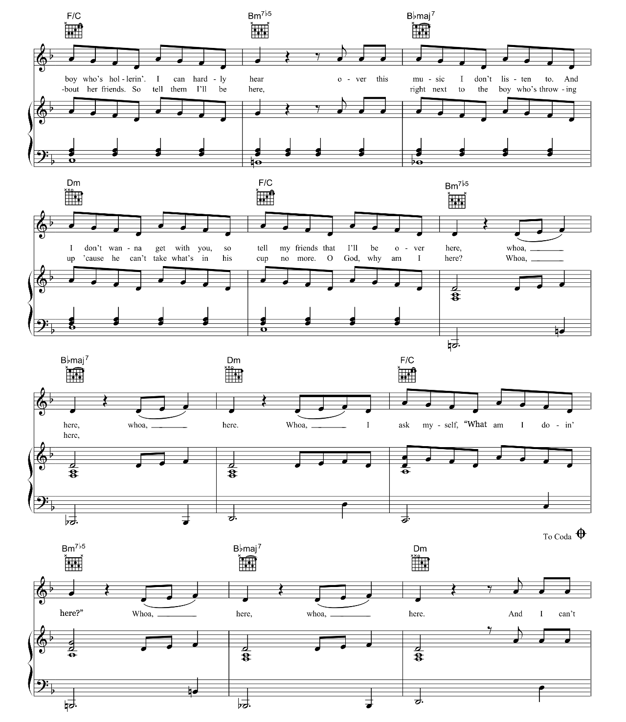Here sheet music 3