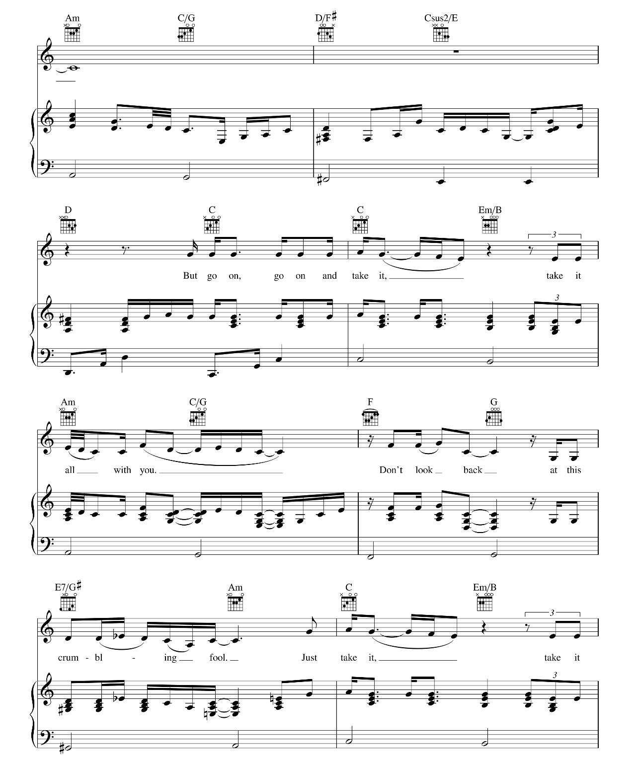 Take It All sheet music 5