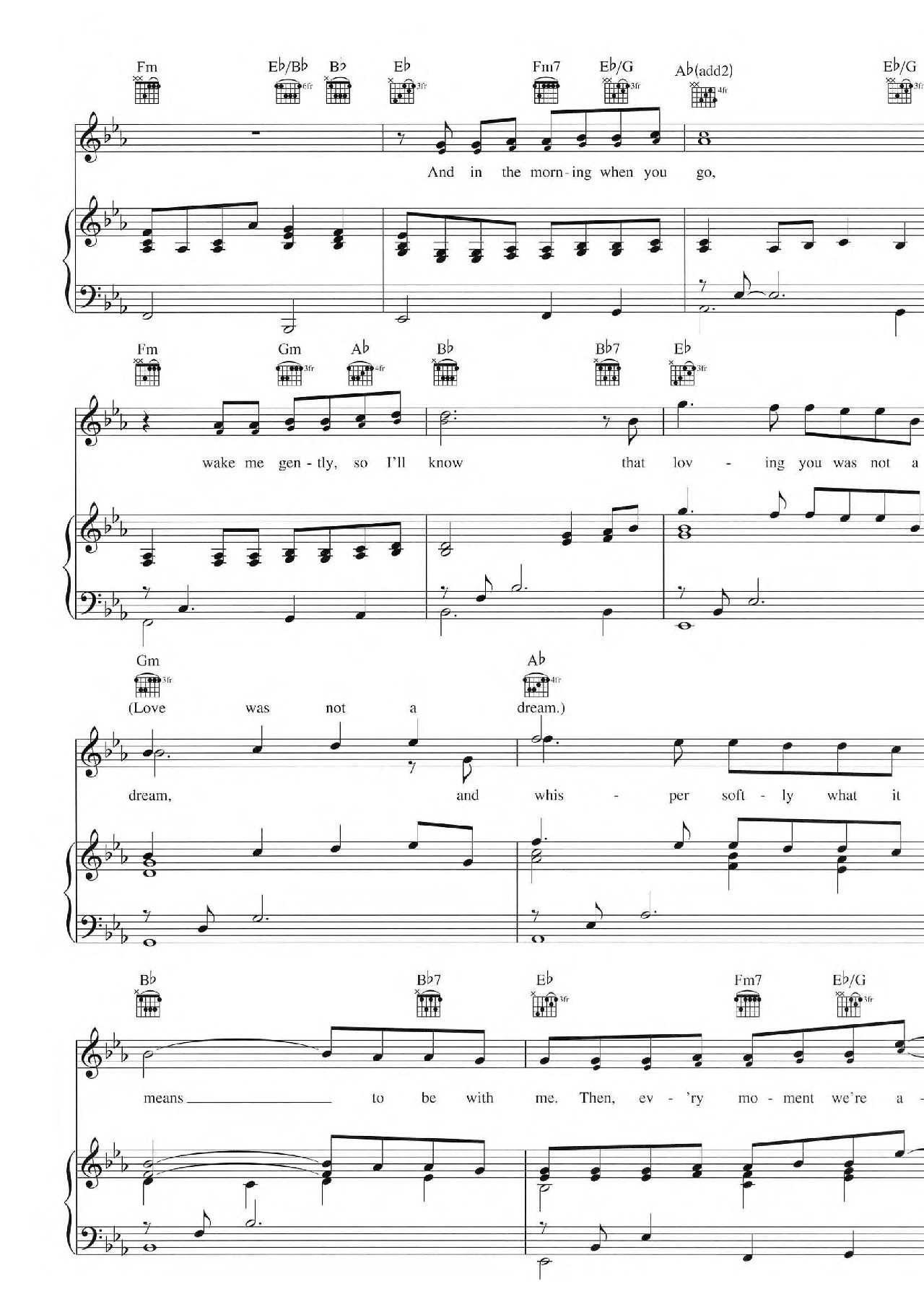 Every Time I Look At You sheet music 4