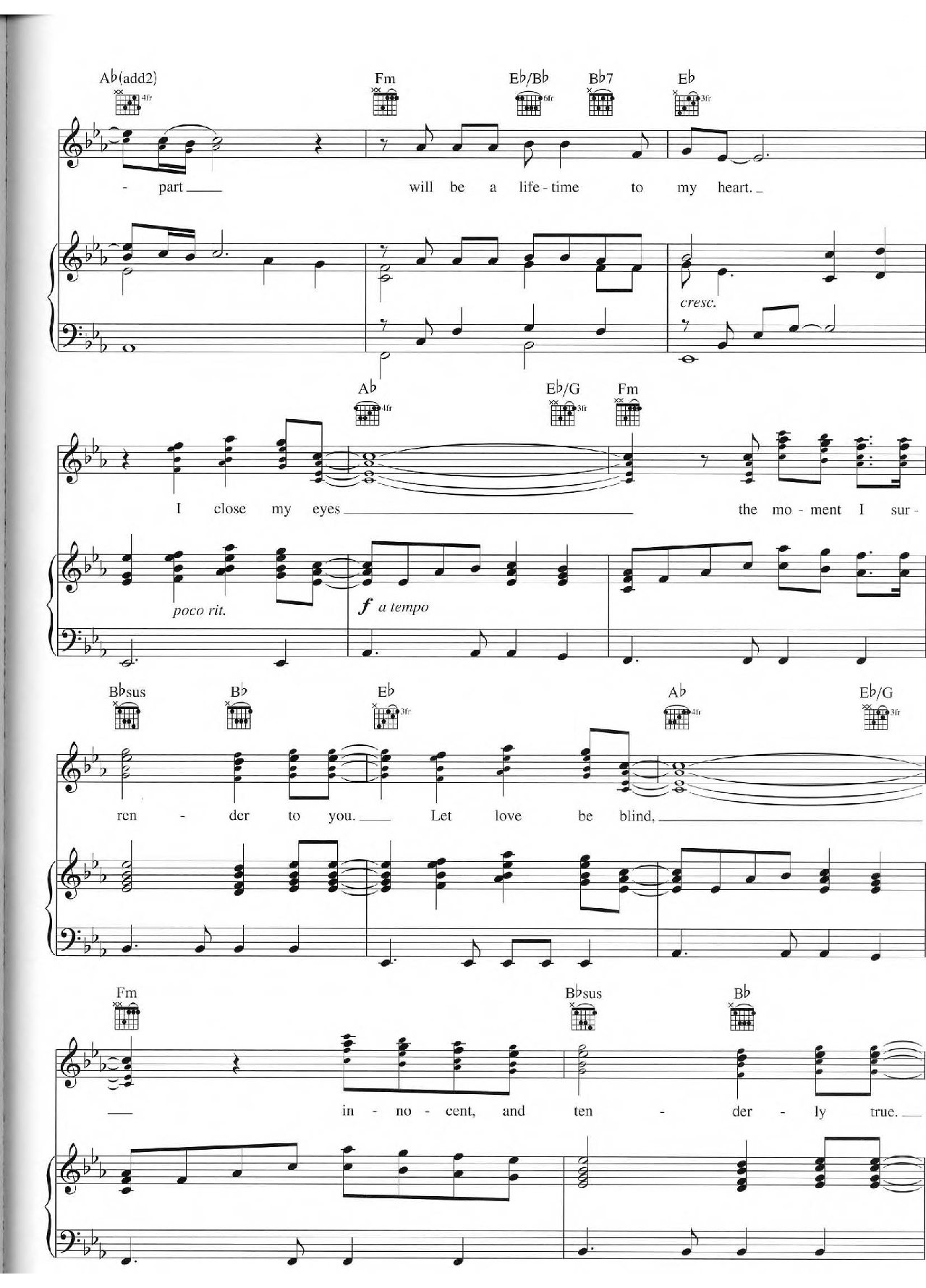 Every Time I Look At You sheet music 5