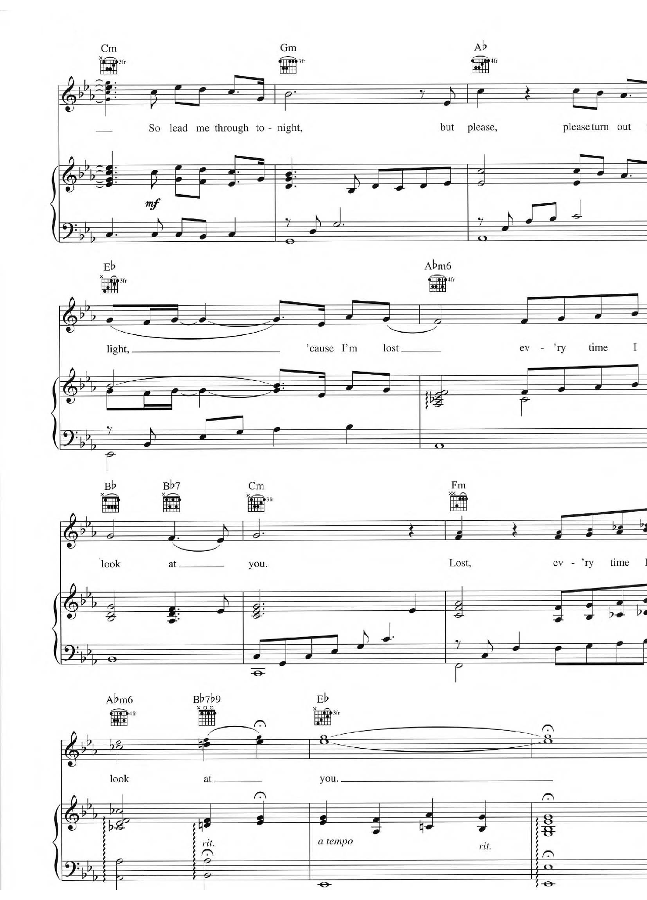 Every Time I Look At You sheet music 6