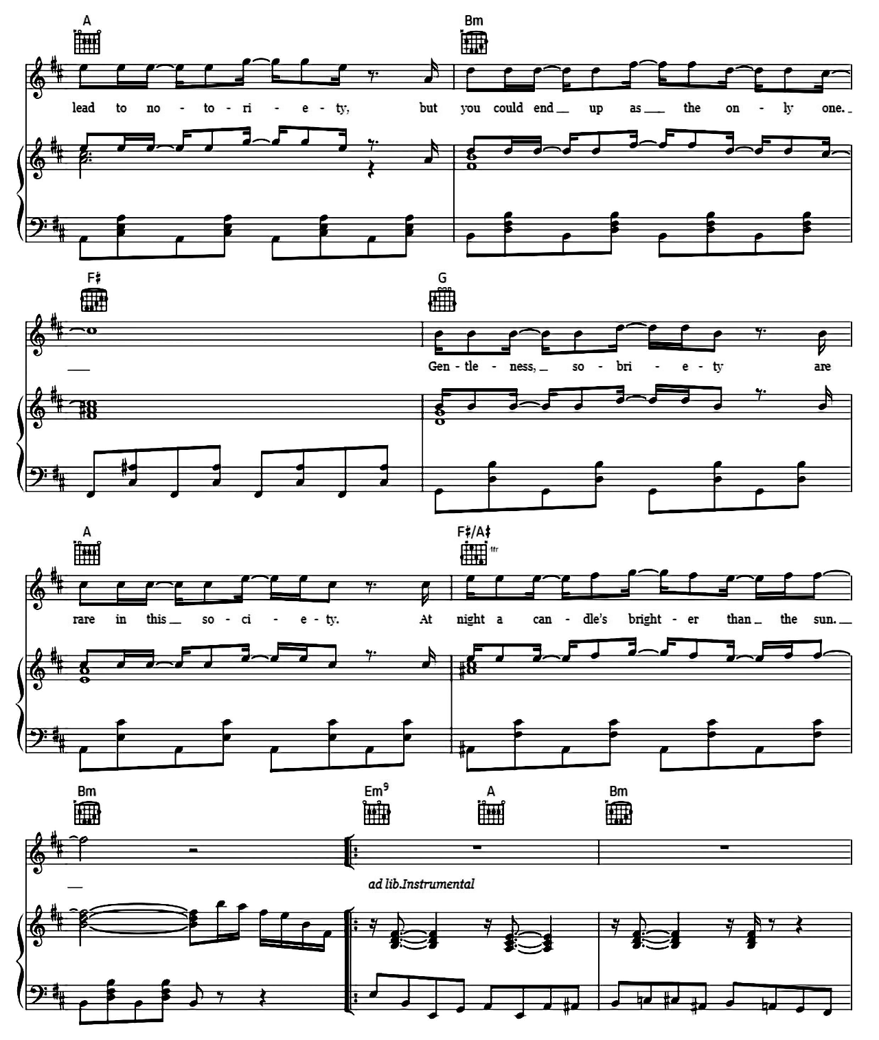 An Englishman In New York sheet music 5