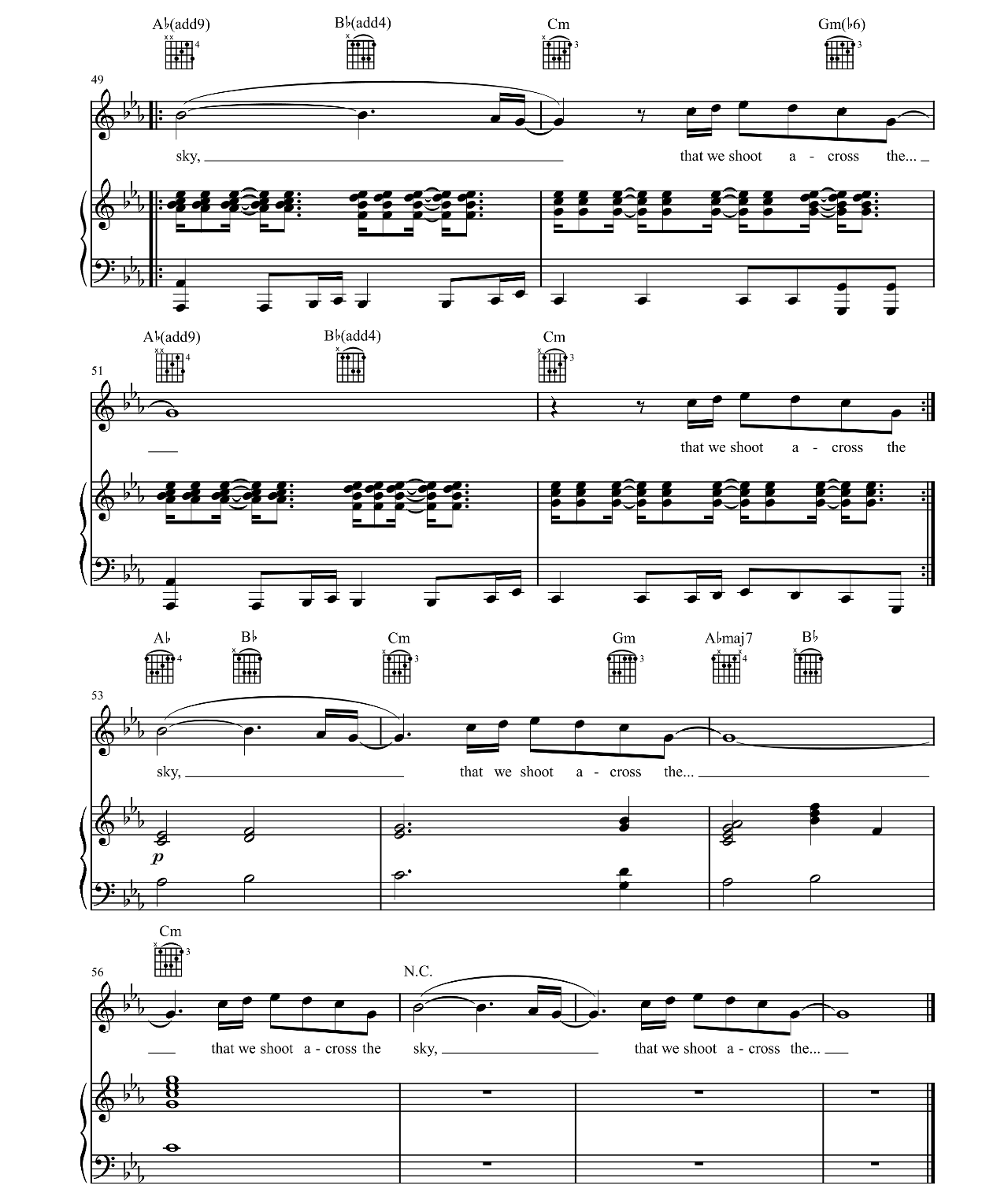 Hymn For The Weekend sheet music 6