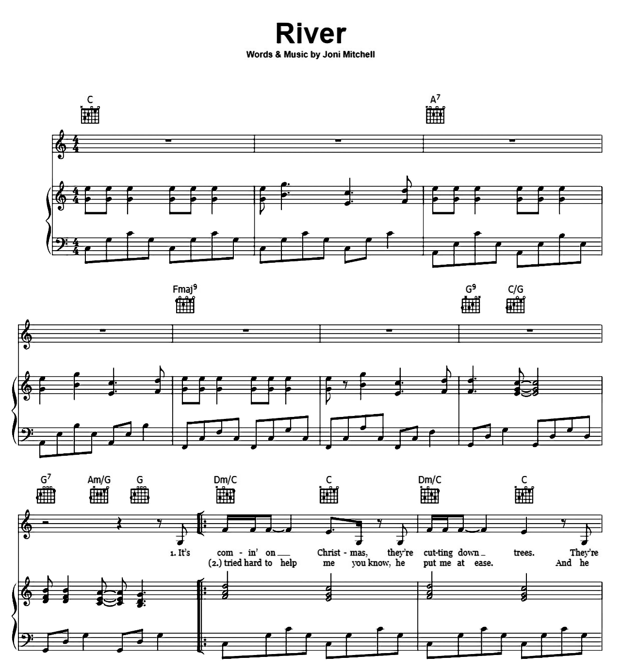 River sheet music