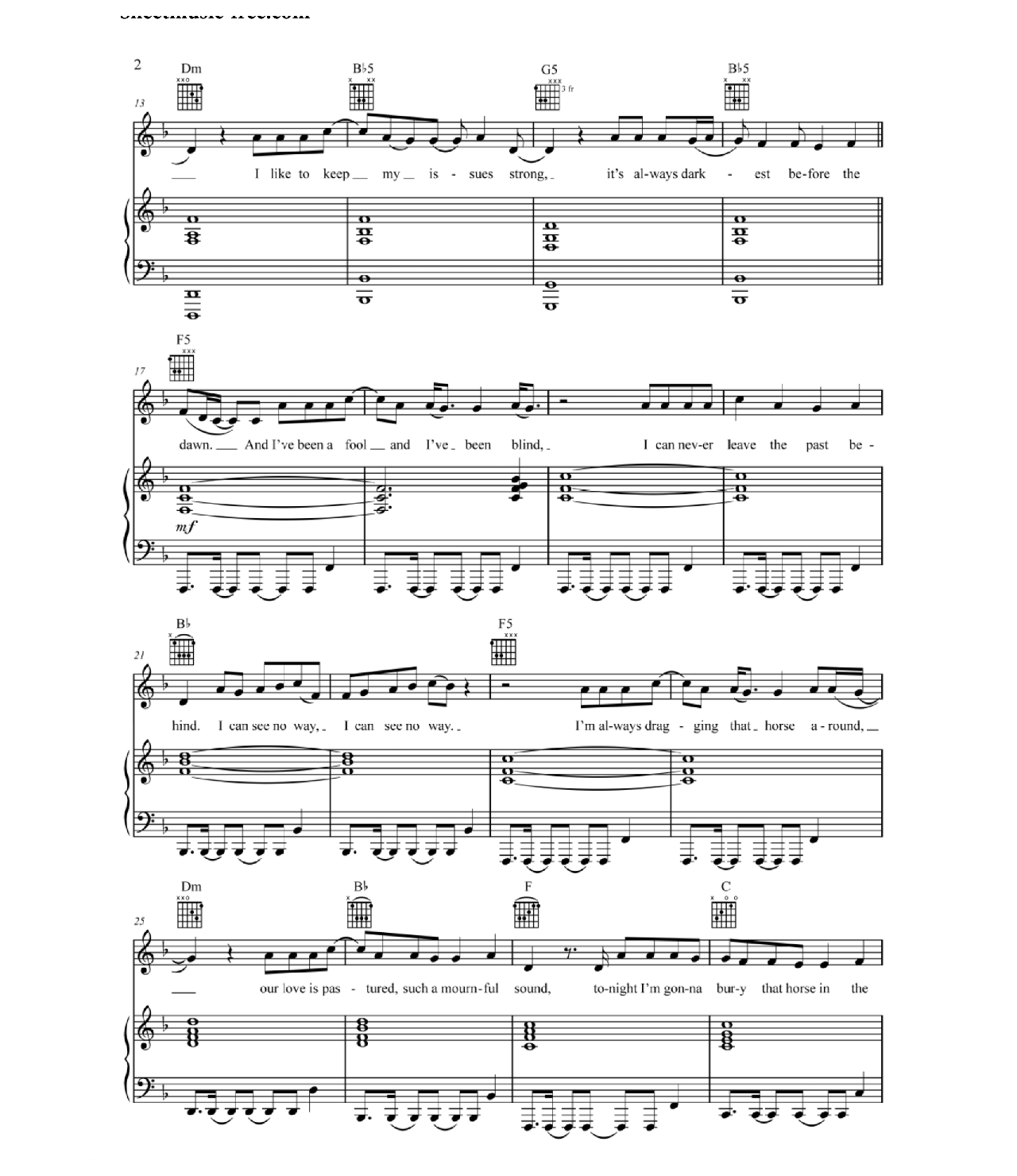 Shake It Out sheet music 2