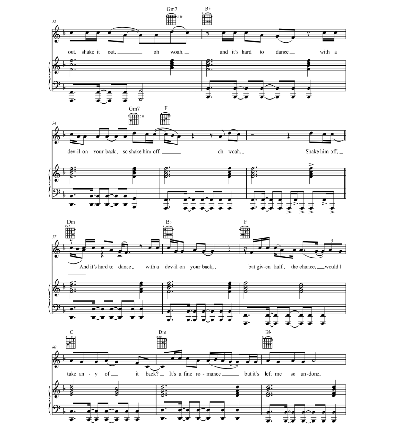 Shake It Out sheet music 5