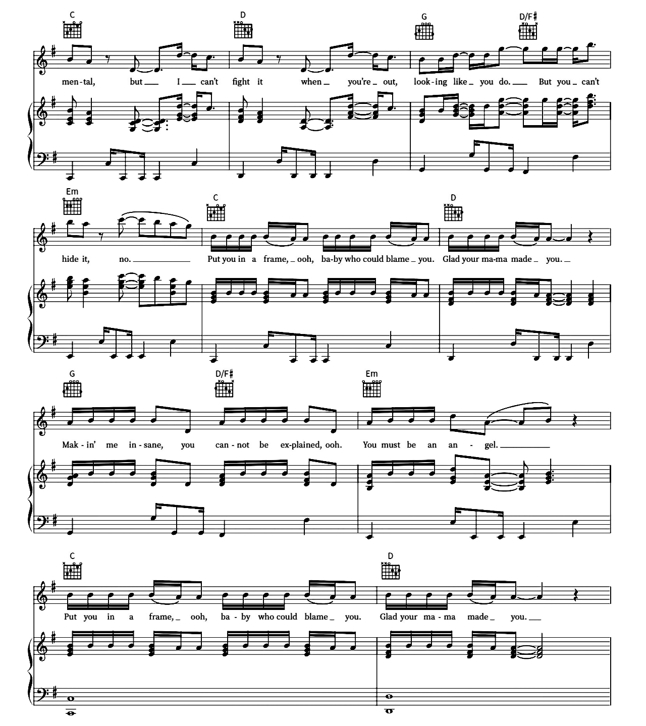 Selfish sheet music 6